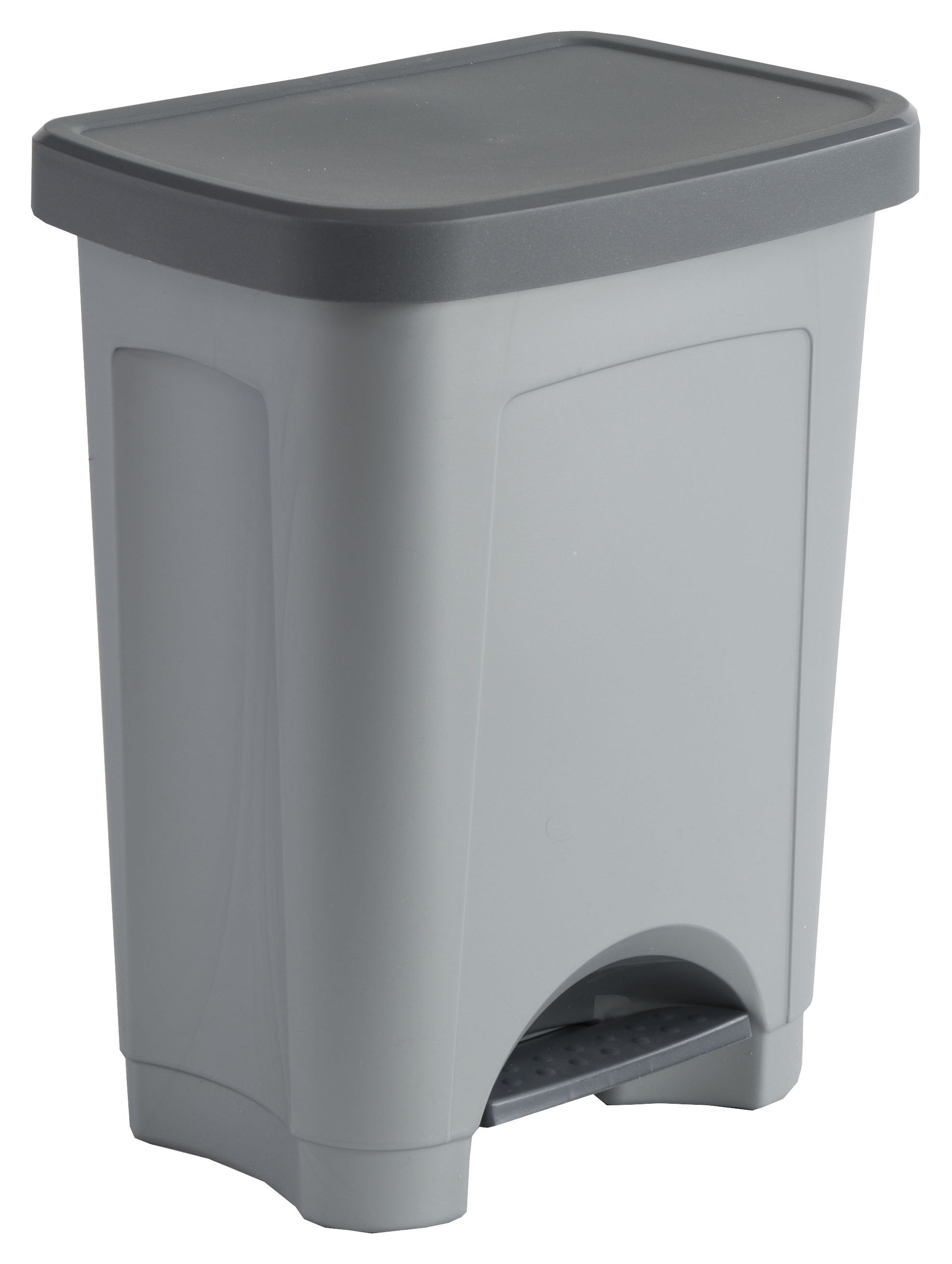 Mutsu Grey Plastic Pedal Bin - 24L