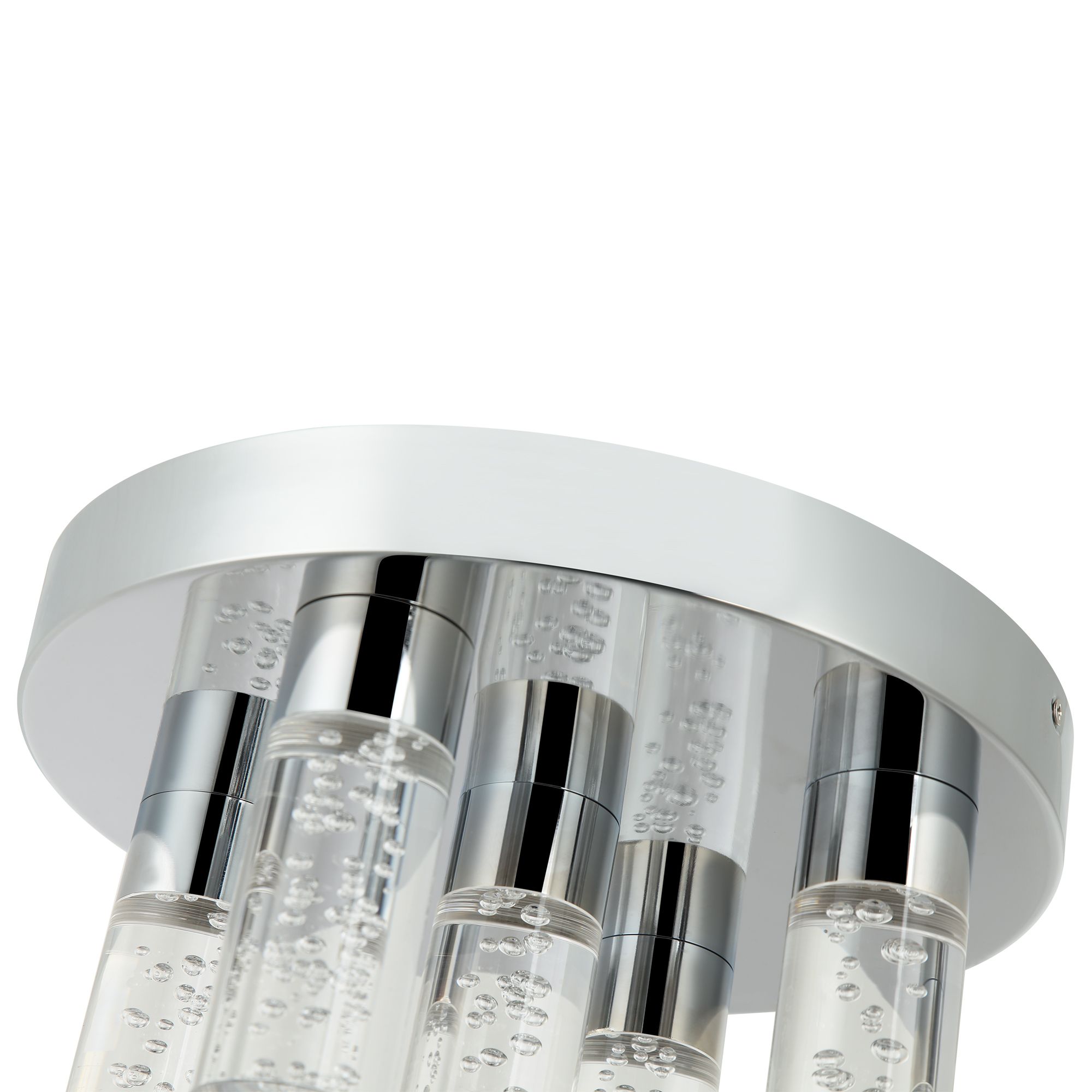Myvat Chrome effect 5 Lamp Bathroom Ceiling light