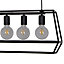 Nantan Matt Black 5 Lamp Pendant ceiling light, (Dia)780mm