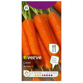 Nantes 3 carrots Carrot Seed