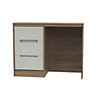 Nantes Ready assembled Satin cashmere oak effect 3 drawer Desk (H)795mm (W)540mm (D)540mm