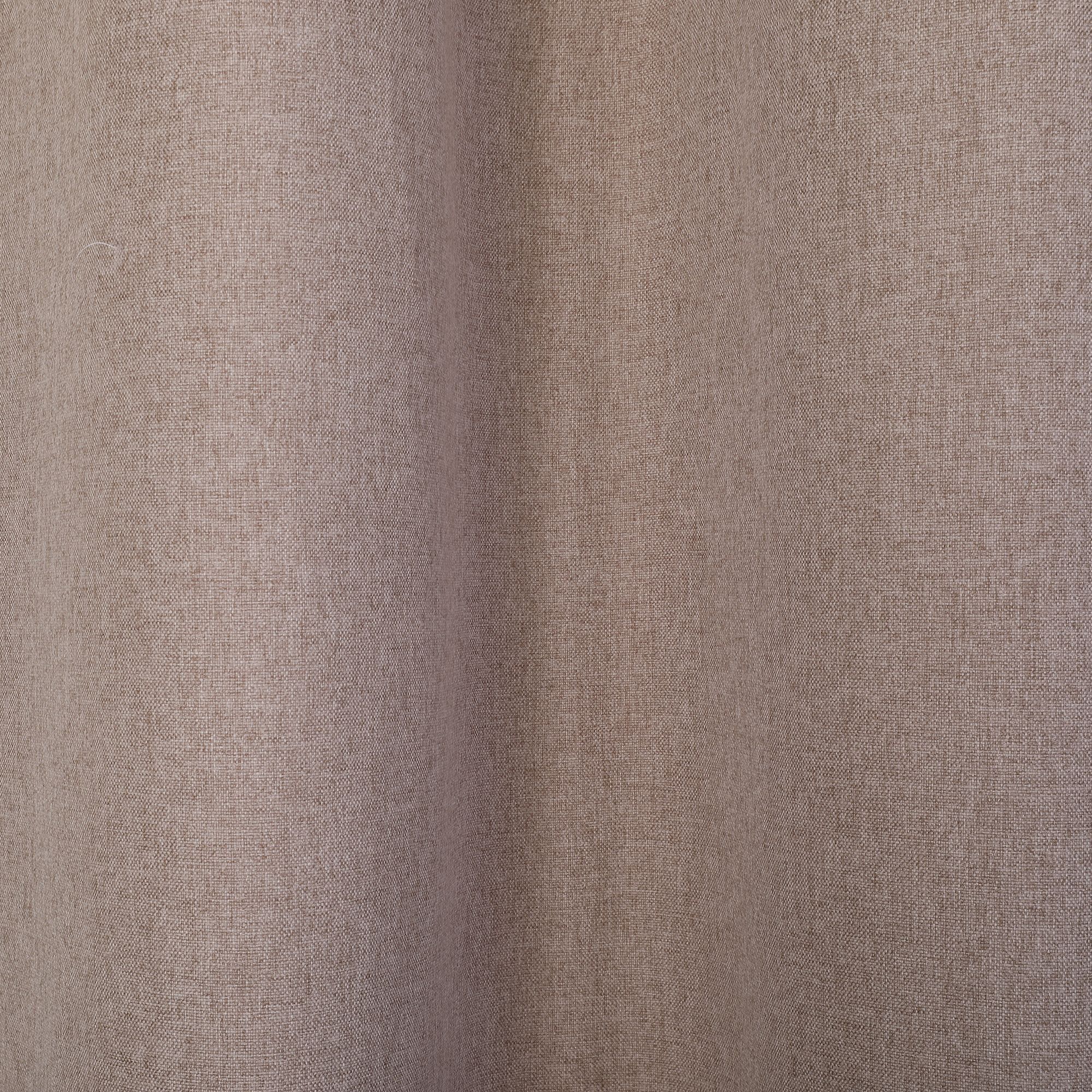 Napour Taupe Plain Lined Eyelet Curtain (W)167cm (L)183cm, Pair