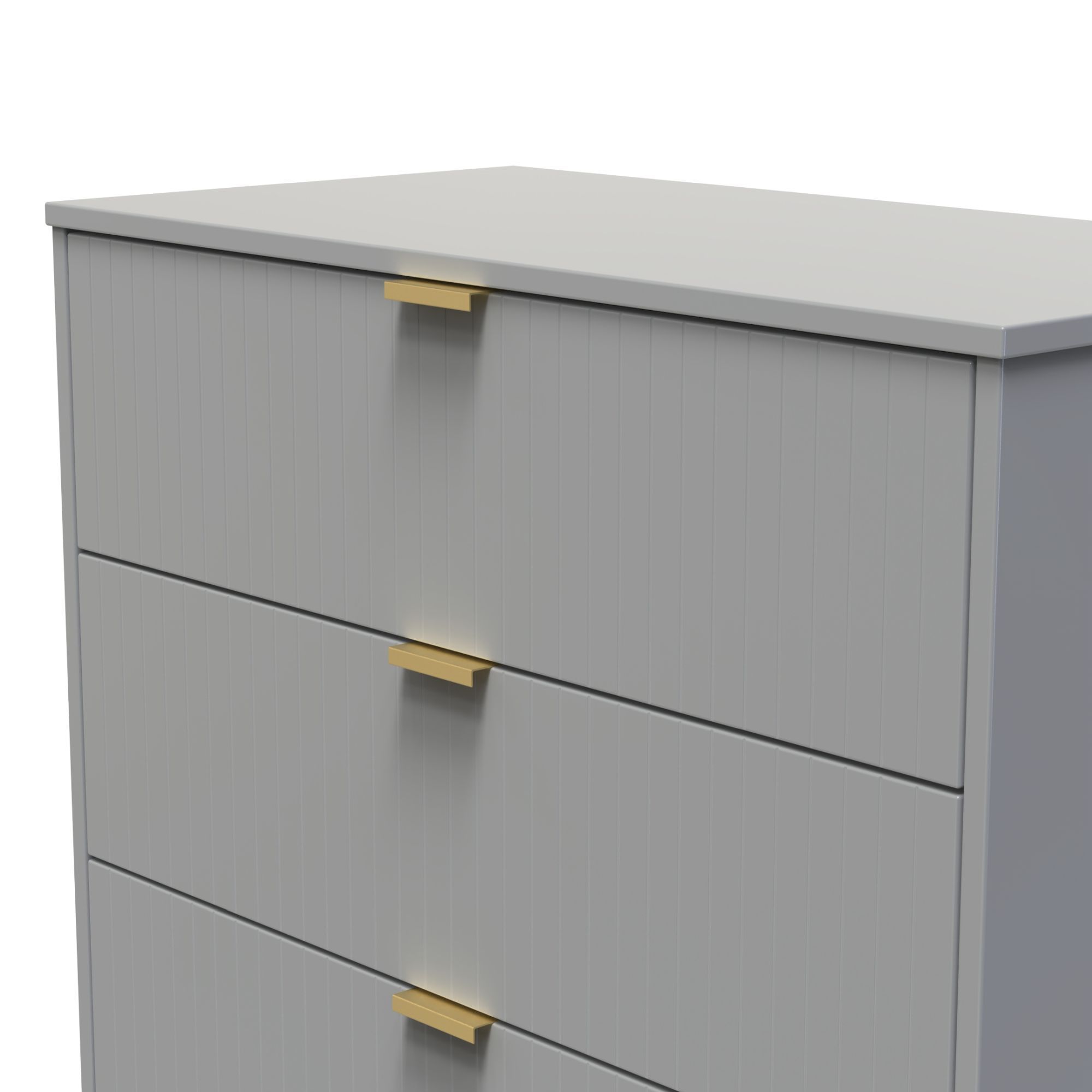 Nashville Ready assembled Grey 3 Drawer Chest (H)791mm (W)766mm (D)395mm