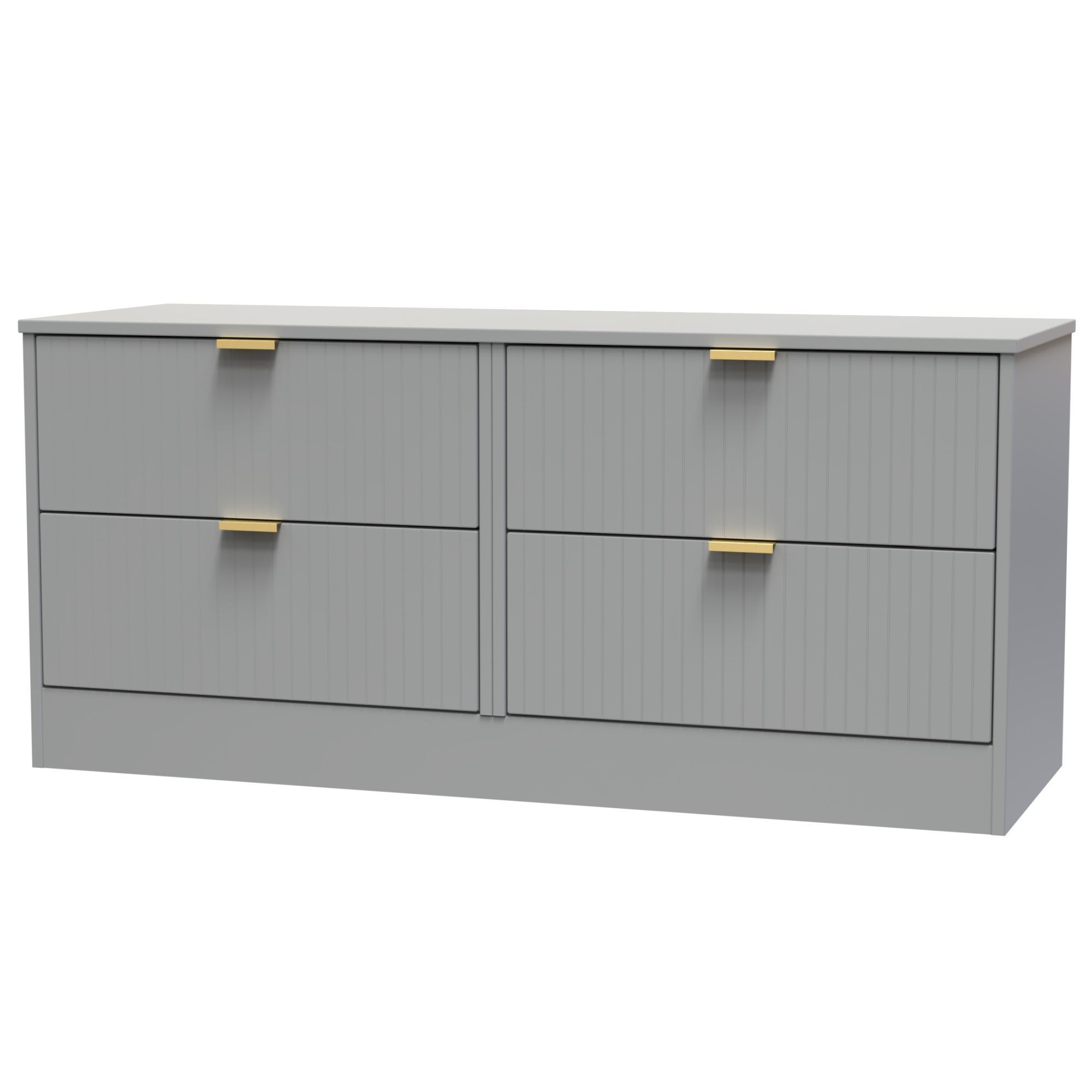 Nashville Ready assembled Grey 4 Drawer Bed box (H)521mm (W)1146mm (D)395mm