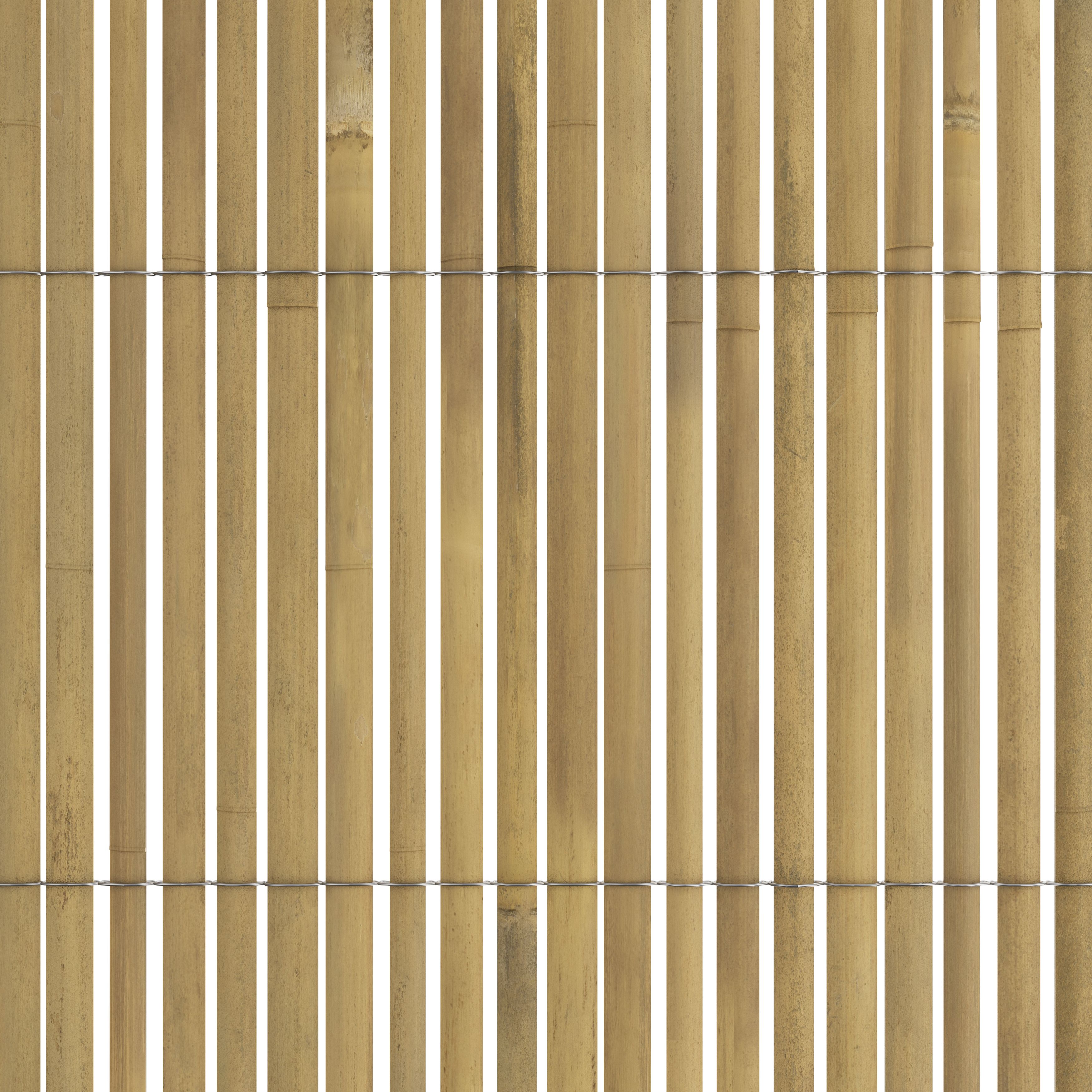 Natural Bamboo Garden screen (H)1.8m (W)3m