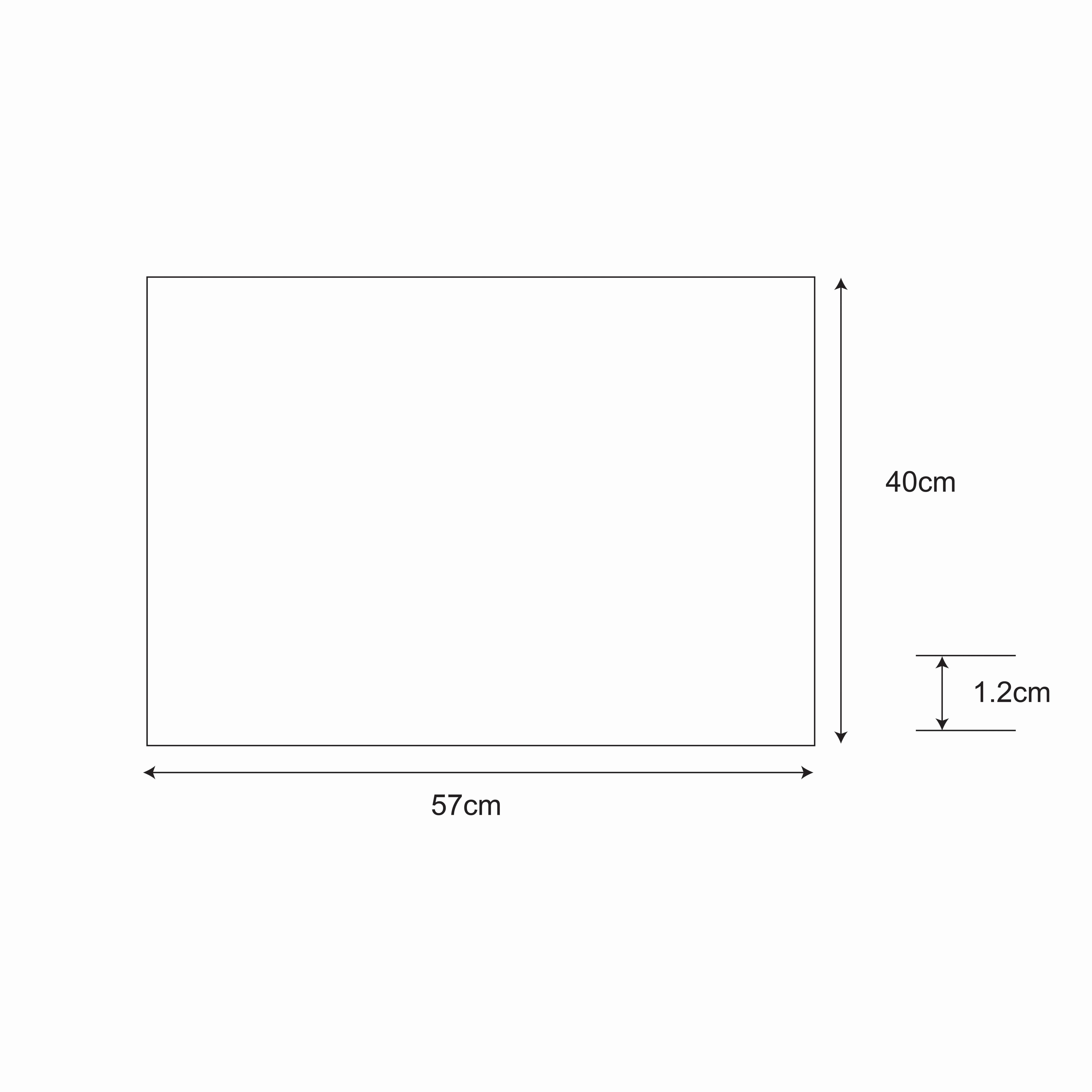 Natural & Black Diamond Rectangular Door mat, 57cm x 40cm