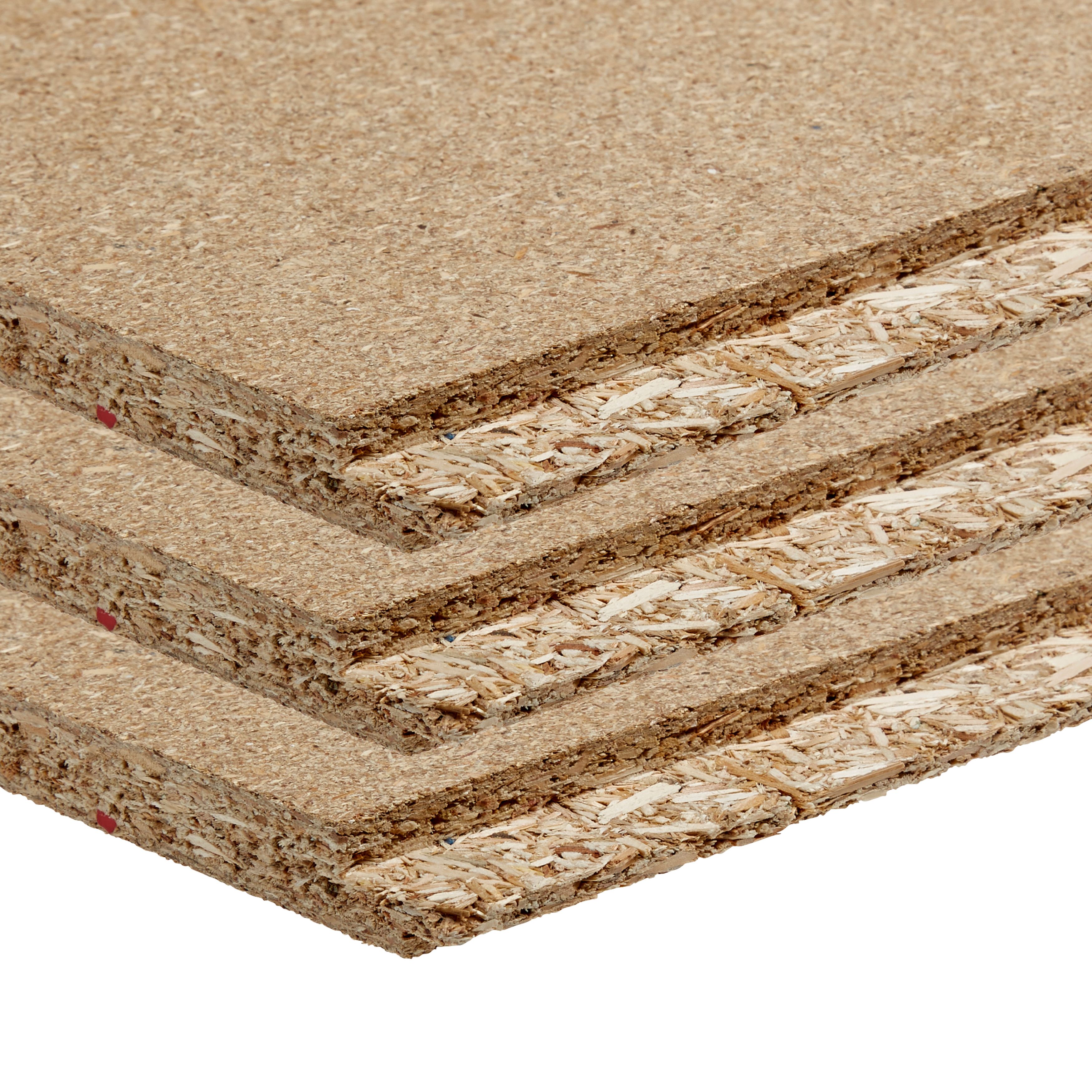 Natural Chipboard Loft panel (L)1.22m (W)0.33m (T)18mm , Pack of 3