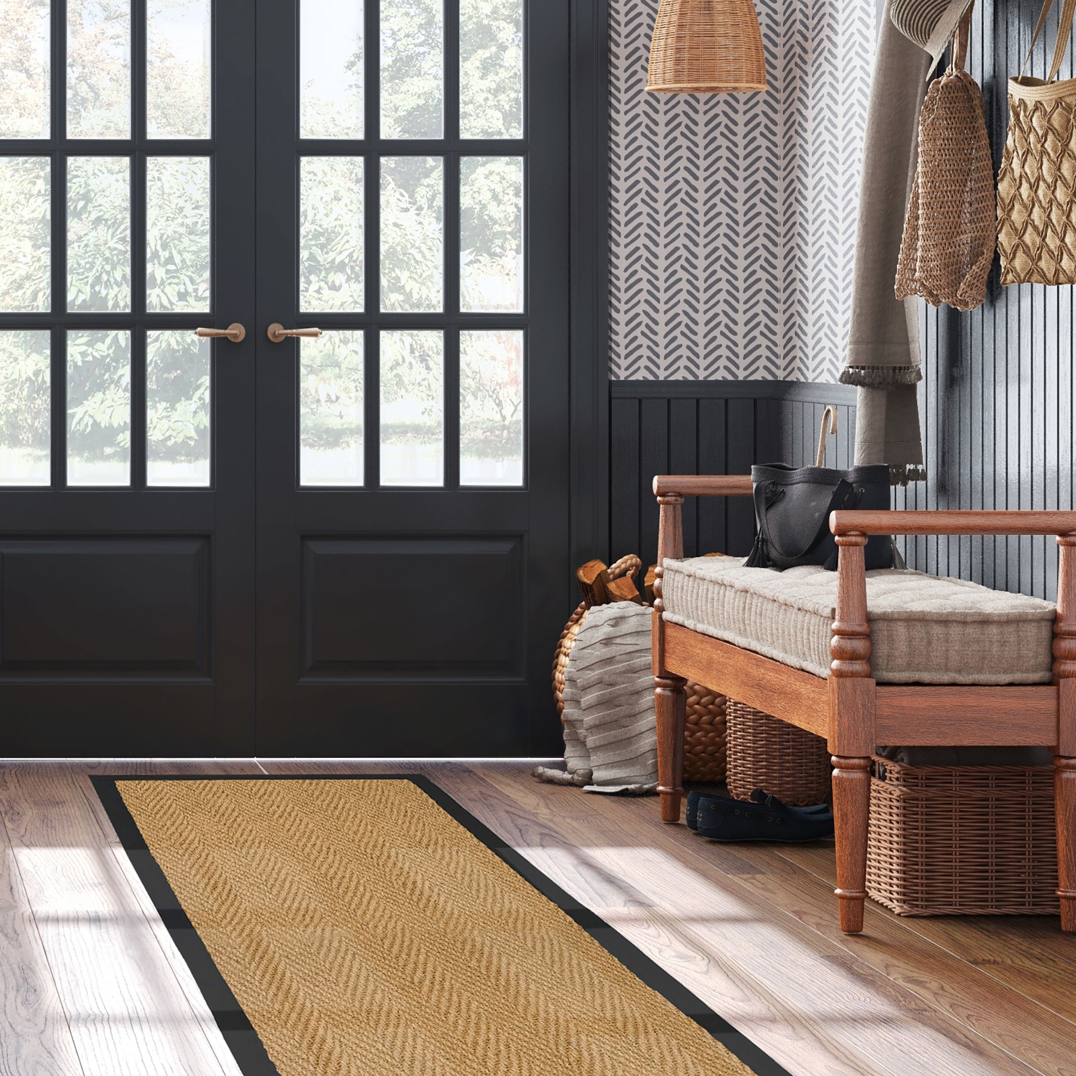 Natural Herringbone Runner 180cmx60cm