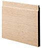 Natural Medium-density fibreboard (MDF) Cladding (W)144mm (T)12mm, Pack of 2