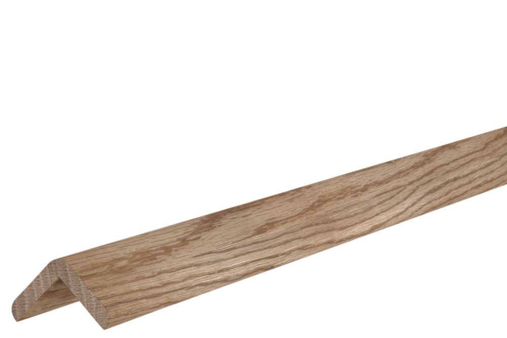 Natural Oak Angled edge Moulding (L)2.4m (W)23mm (T)23mm