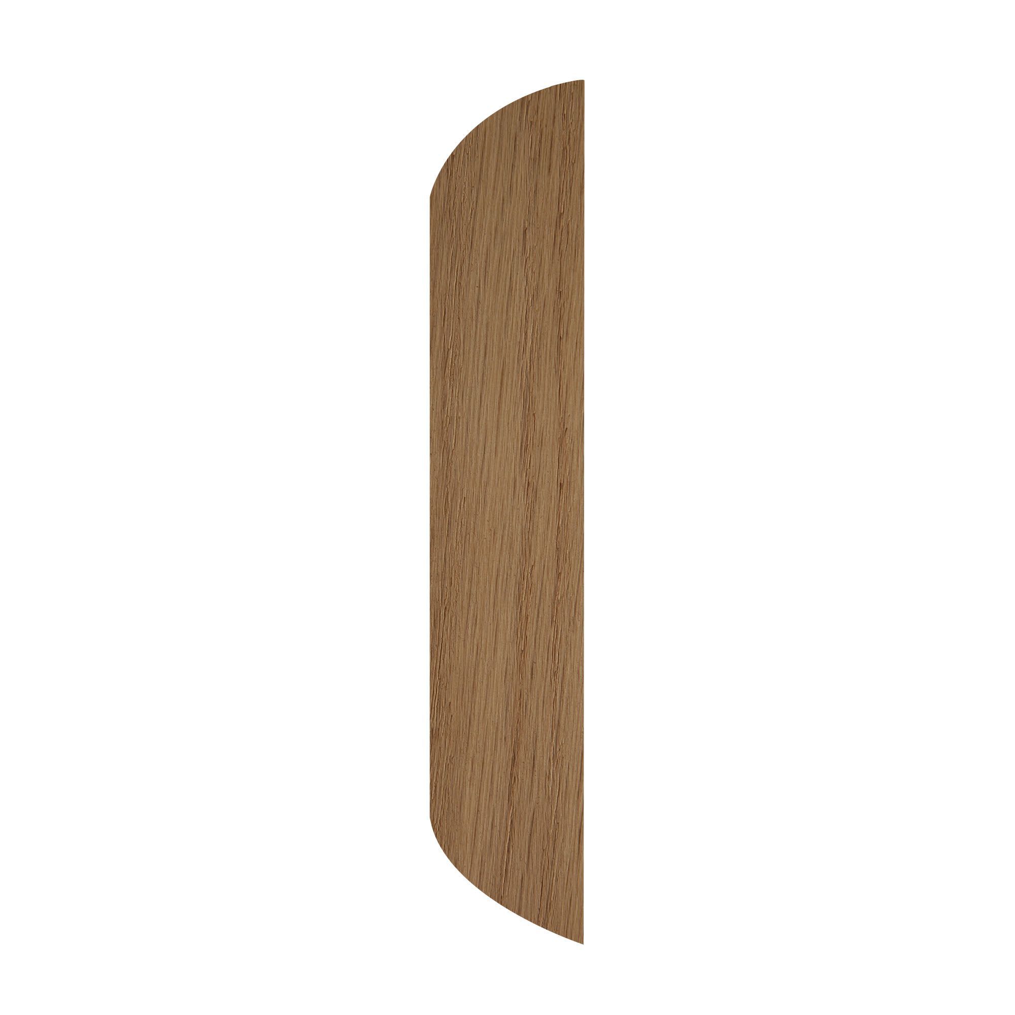 Natural Oak D-Shape Moulding (L)2.4m (W)34mm (T)6mm