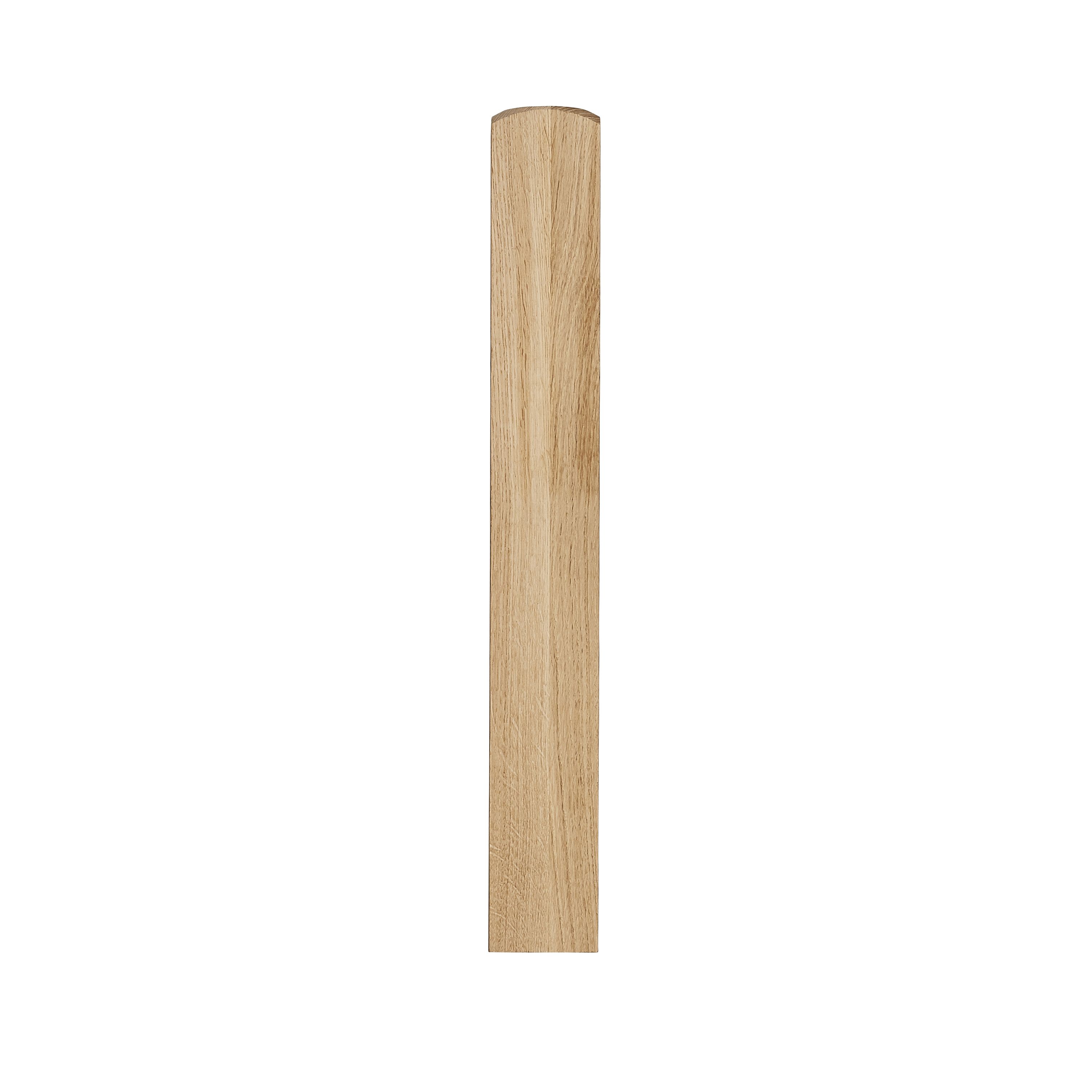 Natural Oak Square Newel base (H)700mm (W)90mm