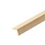 Natural Pine Angled edge Moulding (L)2.4m (W)27mm (T)27mm