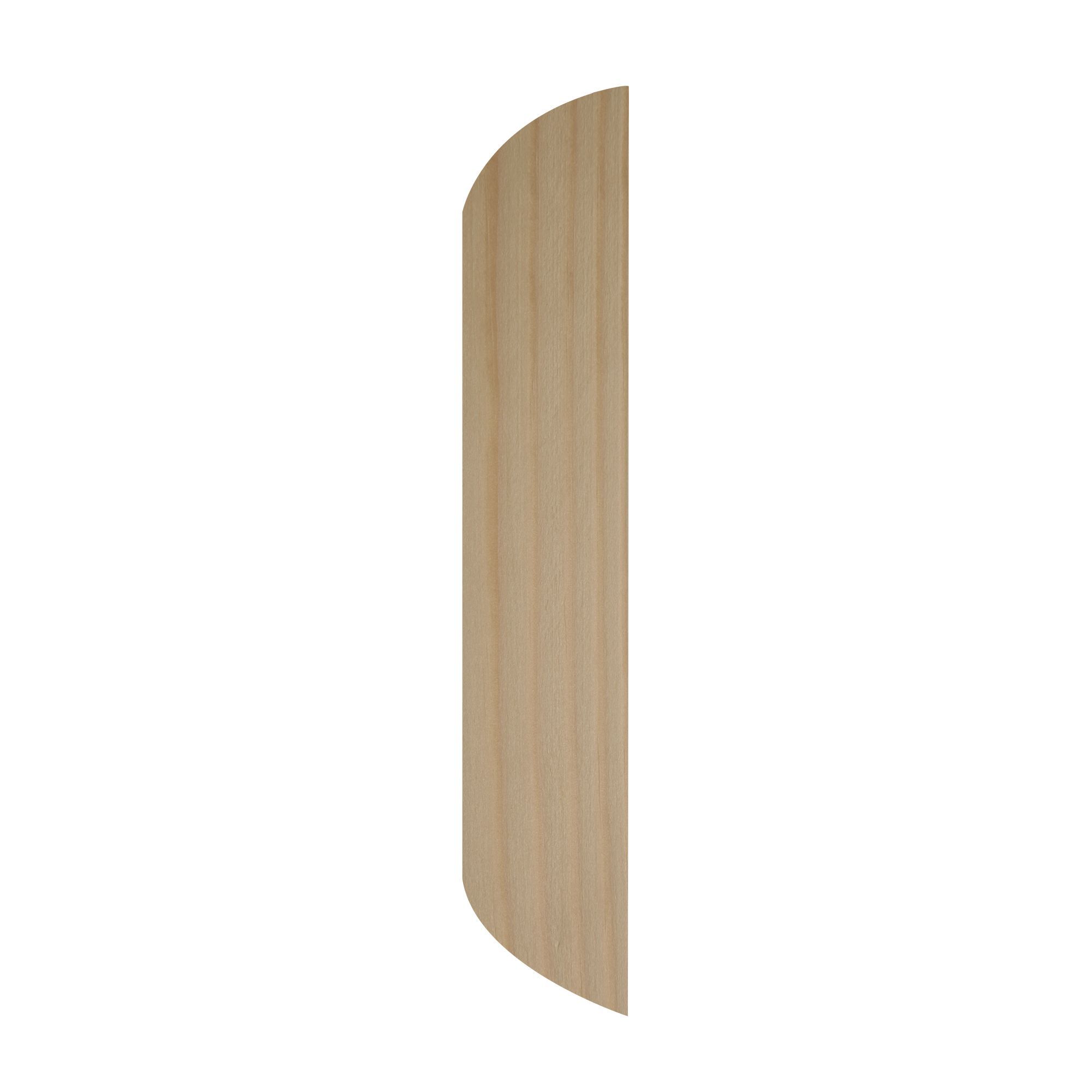 Natural Pine D-Shape Moulding (L)2.4m (W)30mm (T)6mm