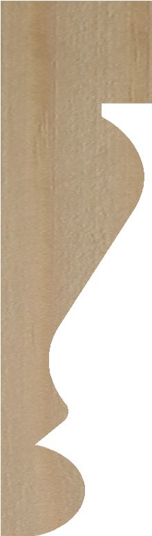 Natural Pine Ogee Moulding (L)2.4m (W)28mm (T)9mm