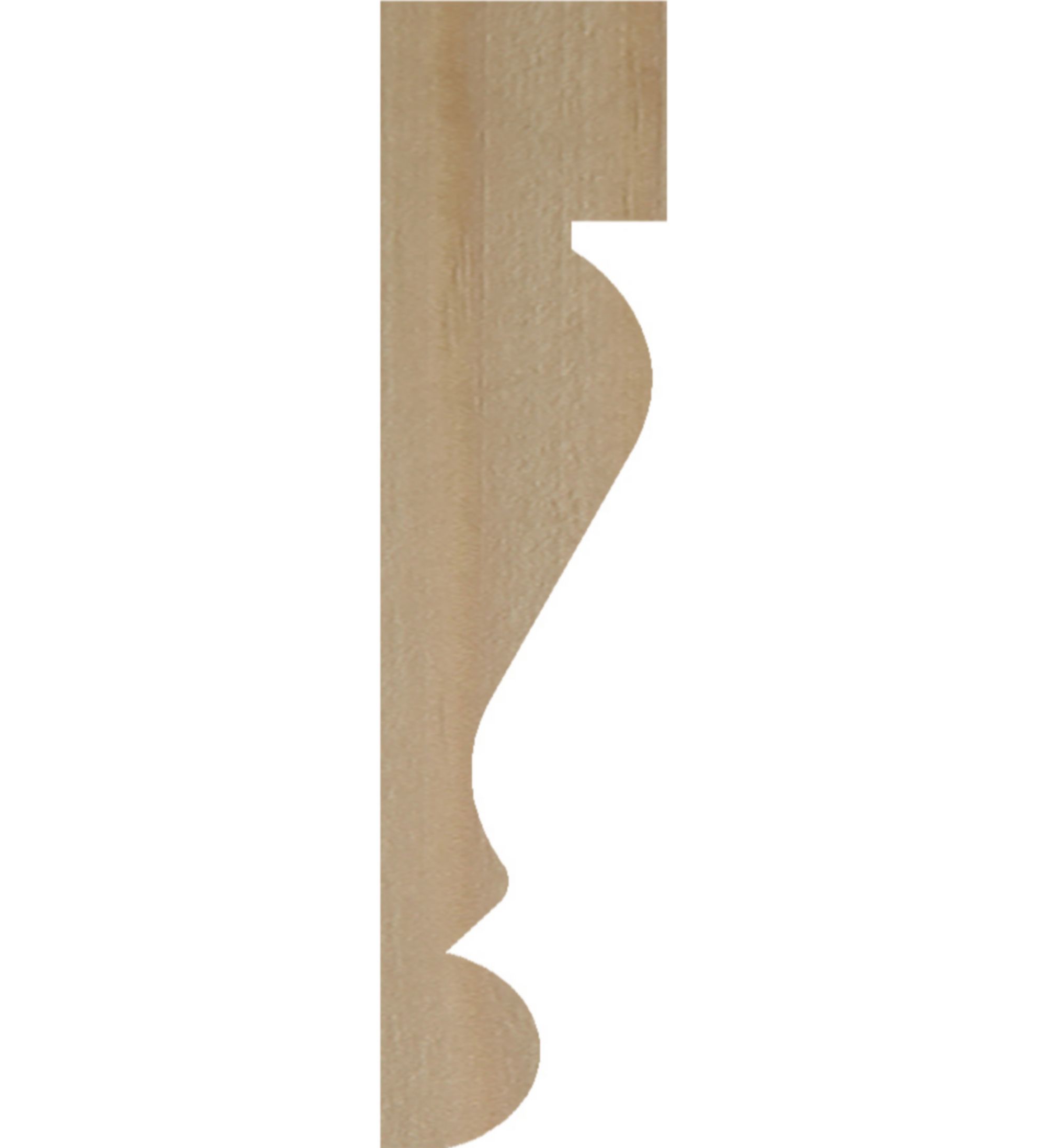 Natural Pine Ogee Moulding (L)2.4m (W)38mm (T)9mm