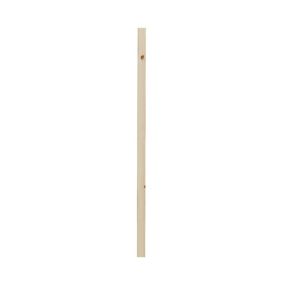 Natural Pine Plain square spindle (H)900mm (W)32mm