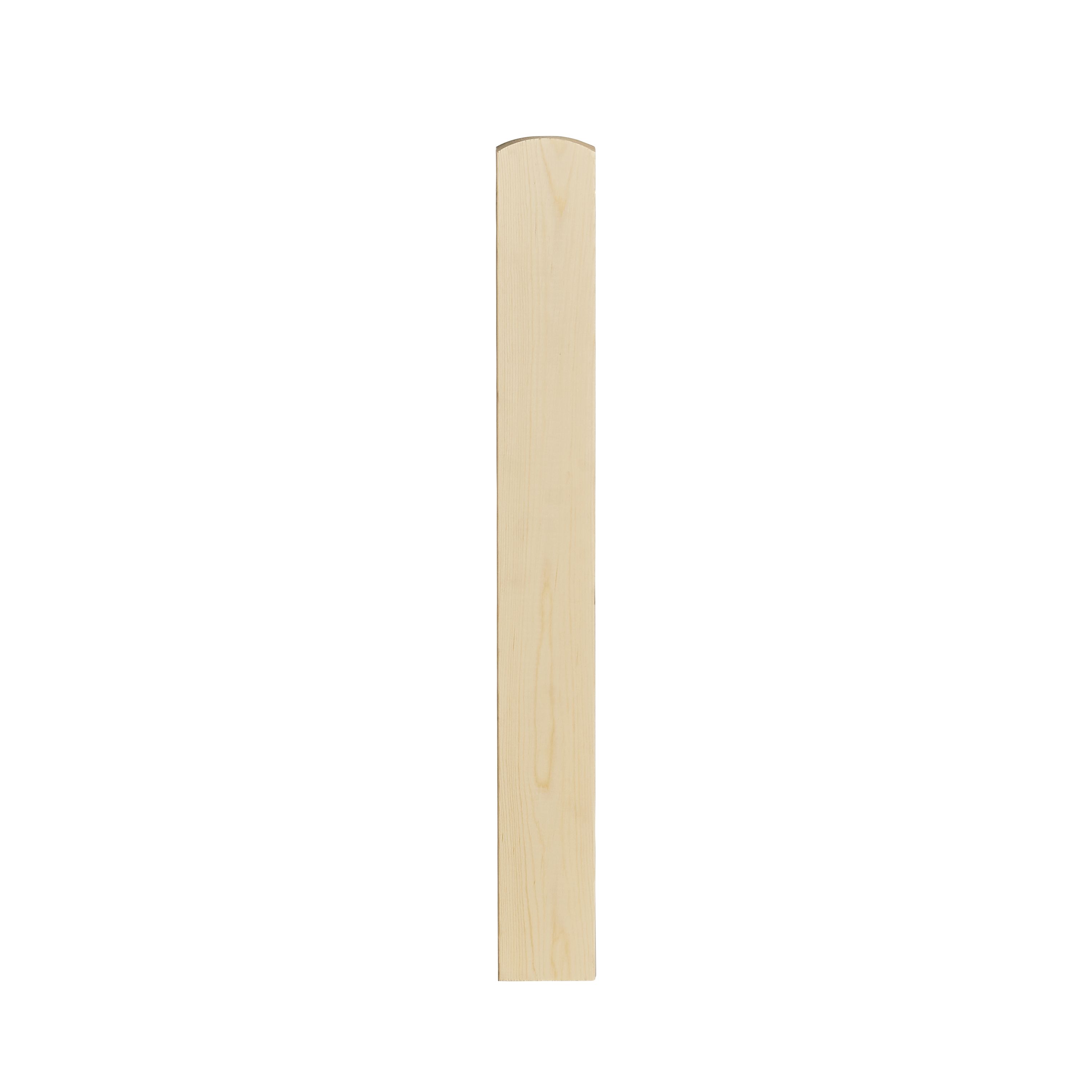 Natural Pine Square Newel base (H)700mm (W)82mm