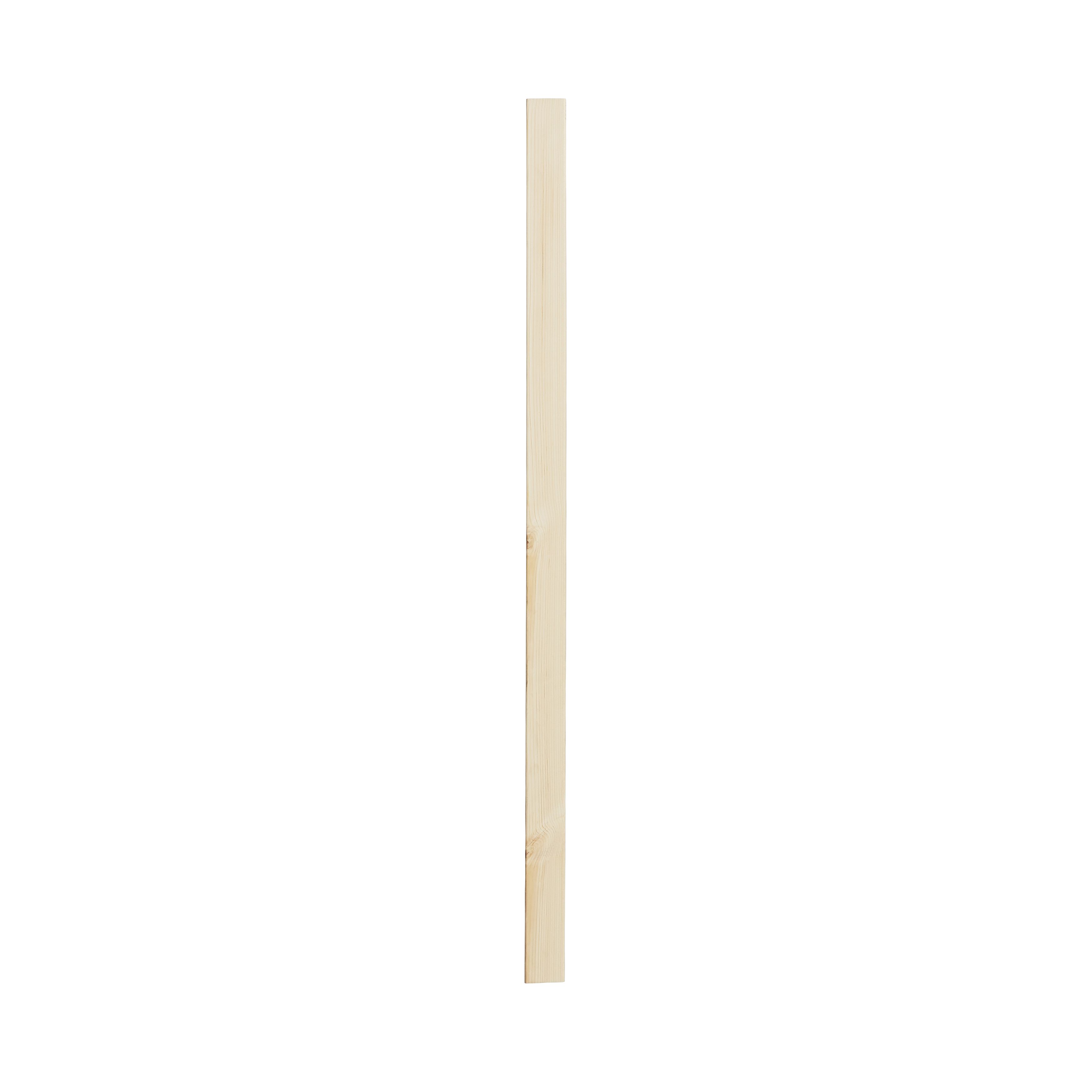 Natural Pine Square Plain square spindle (H)900mm (W)41mm