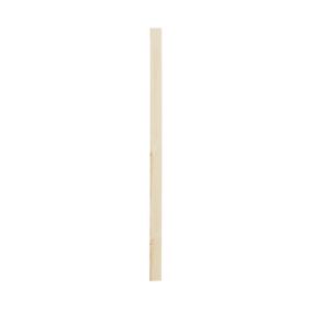 Natural Pine Square Plain square spindle (H)900mm (W)41mm