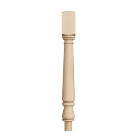 Natural Pine Turned complete newel post (H)725mm (W)82mm