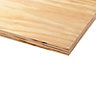 Natural Plywood (L)2.44m (W)1220mm (T)12mm