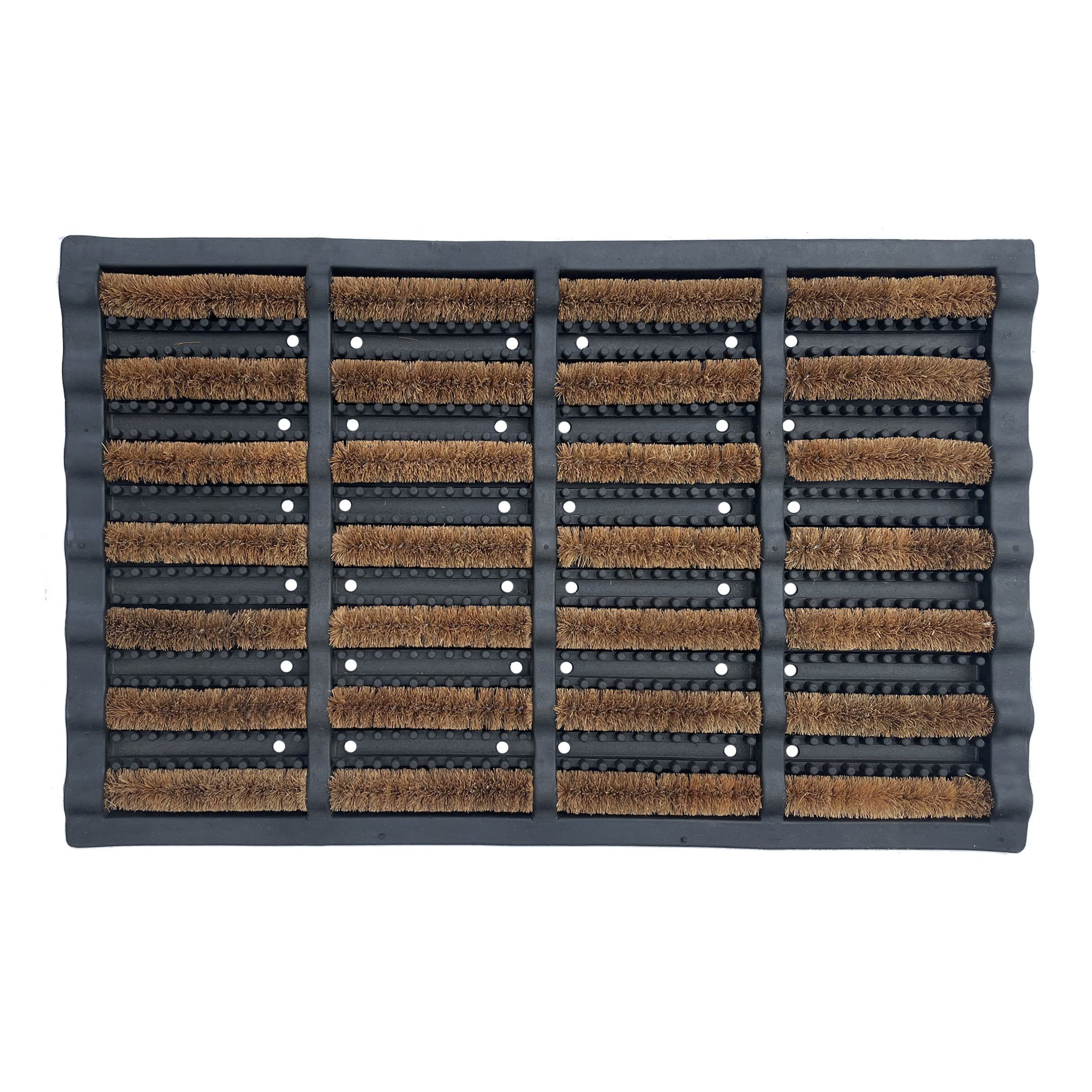 Natural Rugged Butler Coir Heavy duty Door mat, 60cm x 40cm