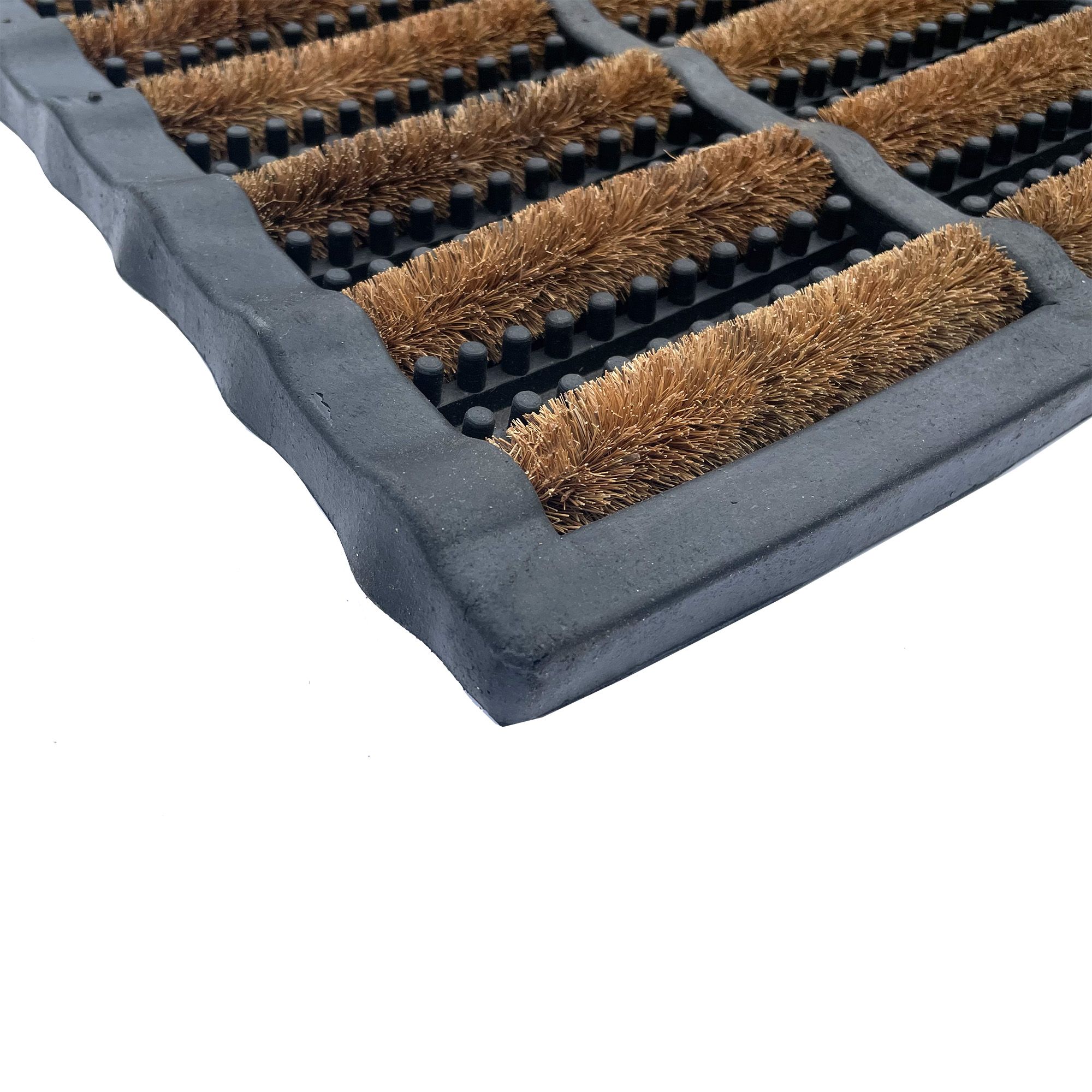 Natural Rugged Butler Coir Heavy duty Door mat, 60cm x 40cm