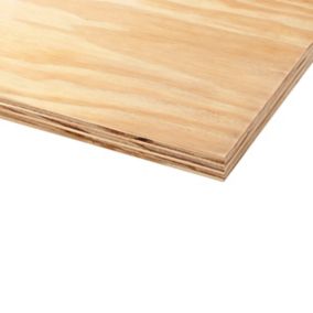 Natural Softwood Plywood Board (L)2.44m (W)1.22m (T)12mm 15400g