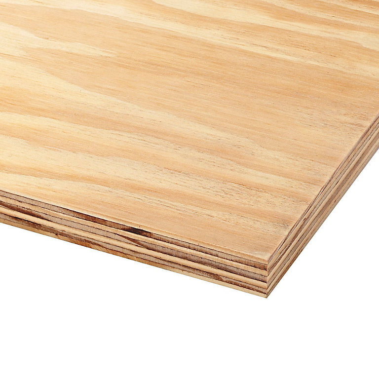 Natural Softwood Plywood Board (L)2.44m (W)1.22m (T)18mm Tradepoint