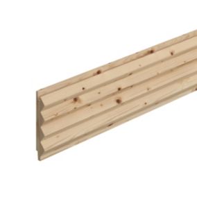 Natural Timber Tongue & groove Cladding (L)2.4m (W)94mm (T)17mm, Pack of 4