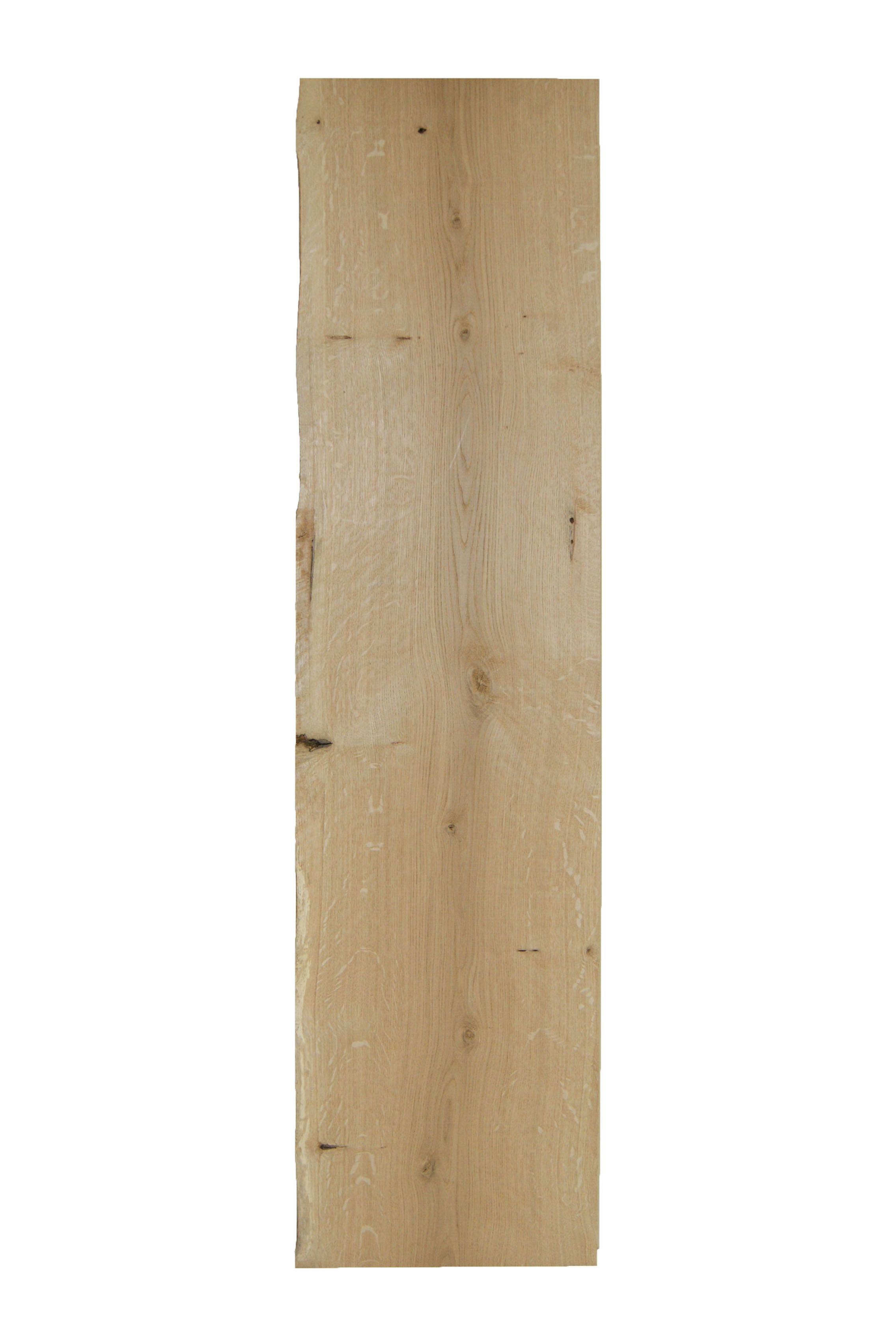 Natural Waney edge Oak Furniture board, (L)1.2m (W)250mm-300mm (T)25mm