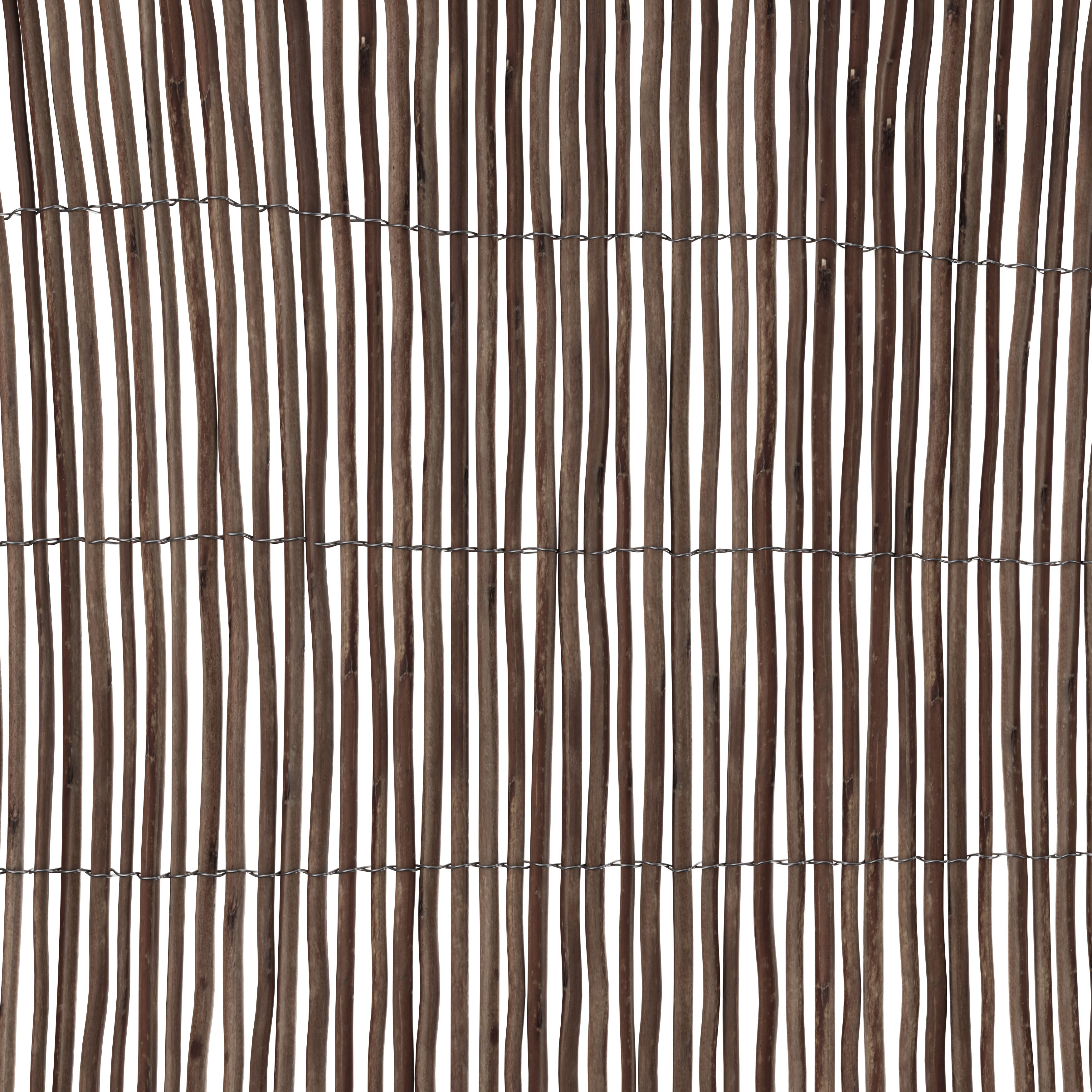 Natural Wicker Garden screen (H)1.8m (W)3m