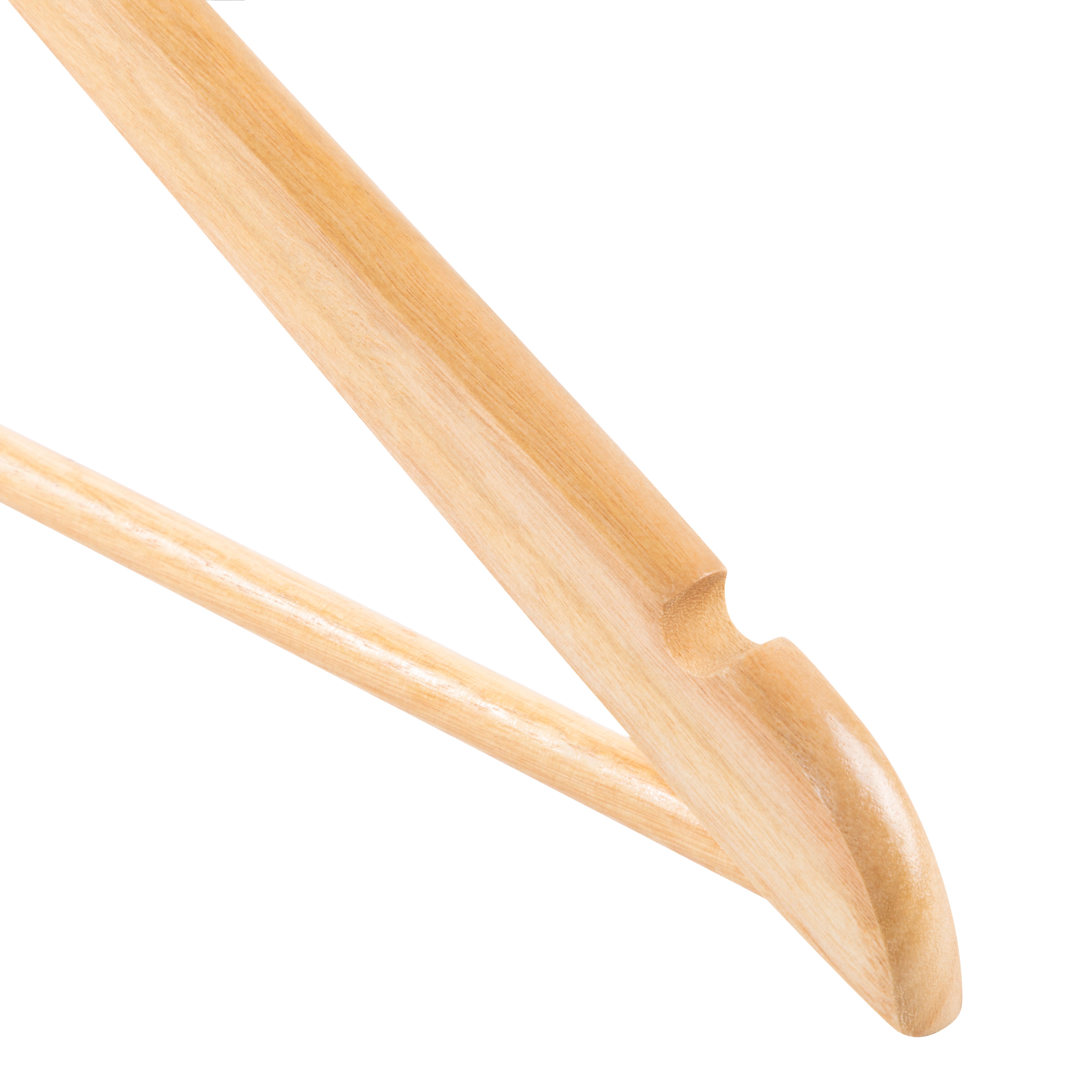 Natural Wooden Clothes hangers, Pack of 5