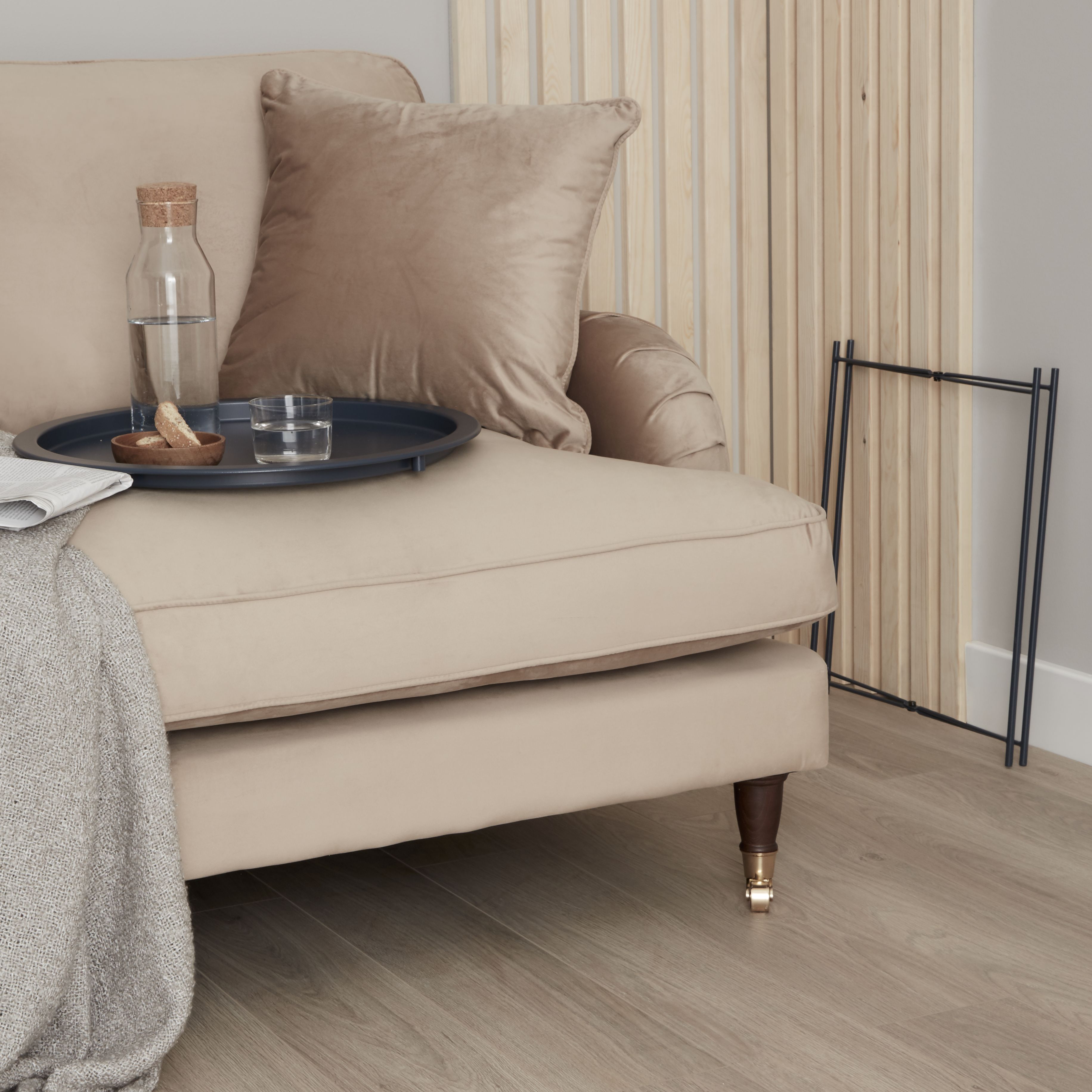 Navy Tray table (H)50cm (W)47cm