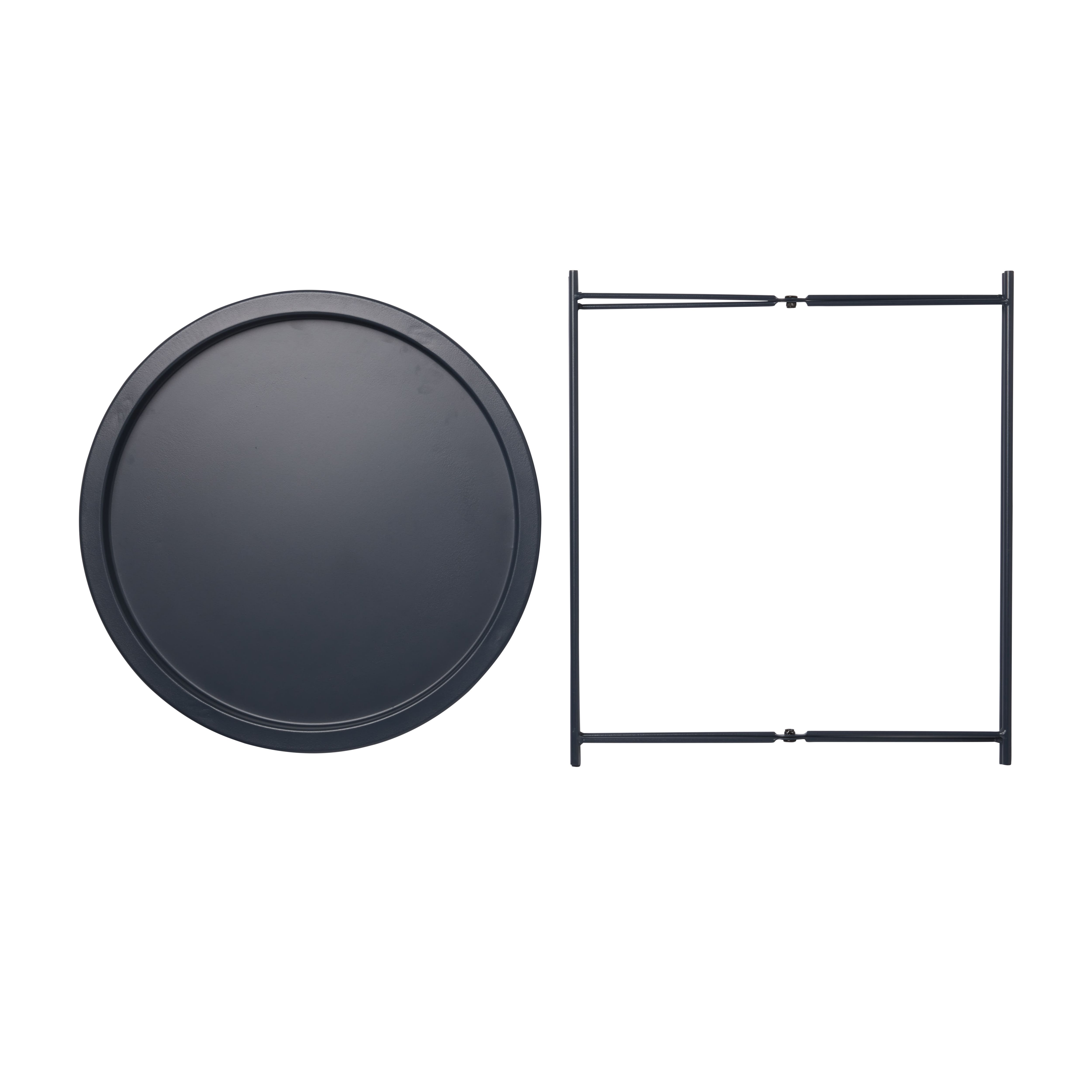 Navy Tray table (H)50cm (W)47cm