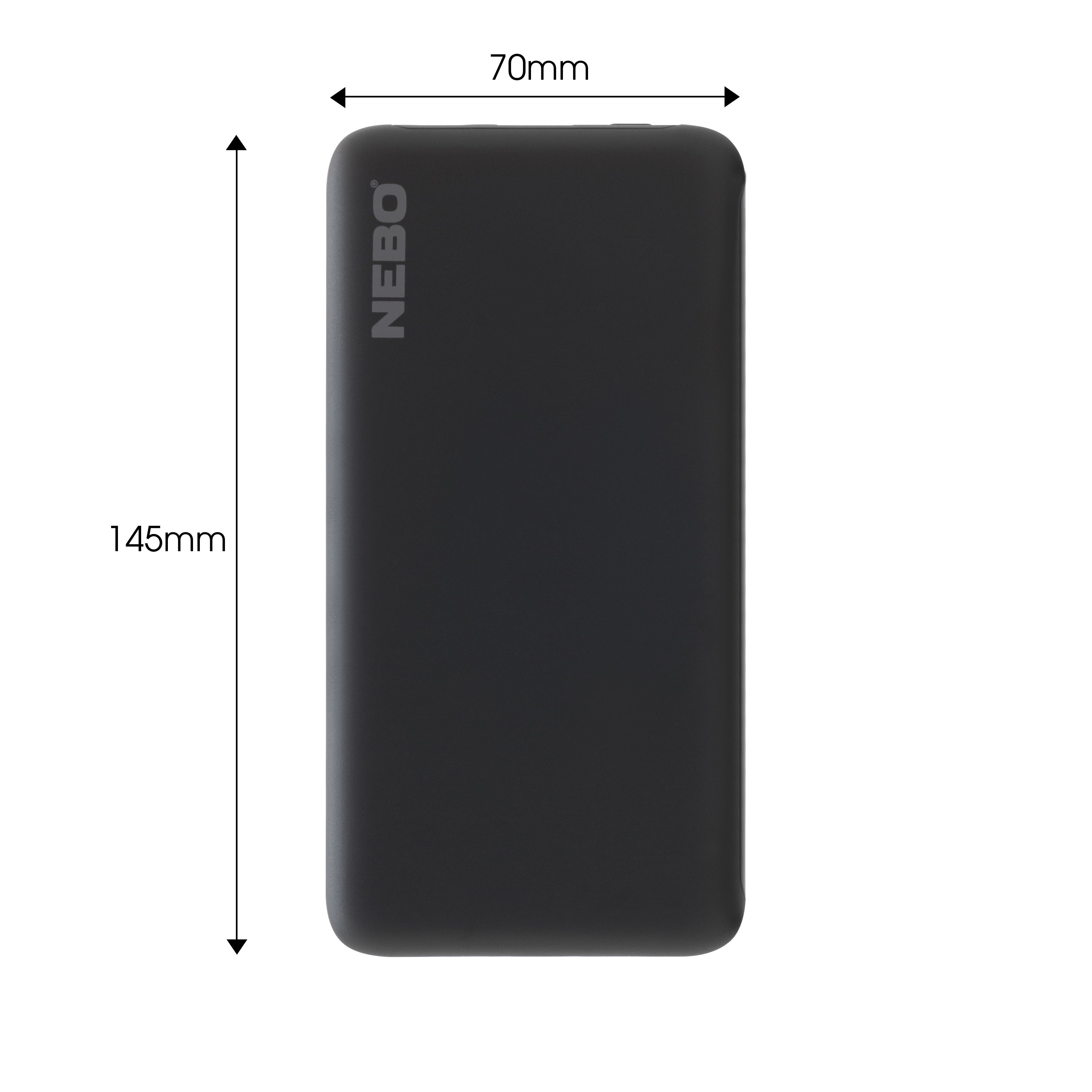 Nebo Black Portable Power bank 10000mAh