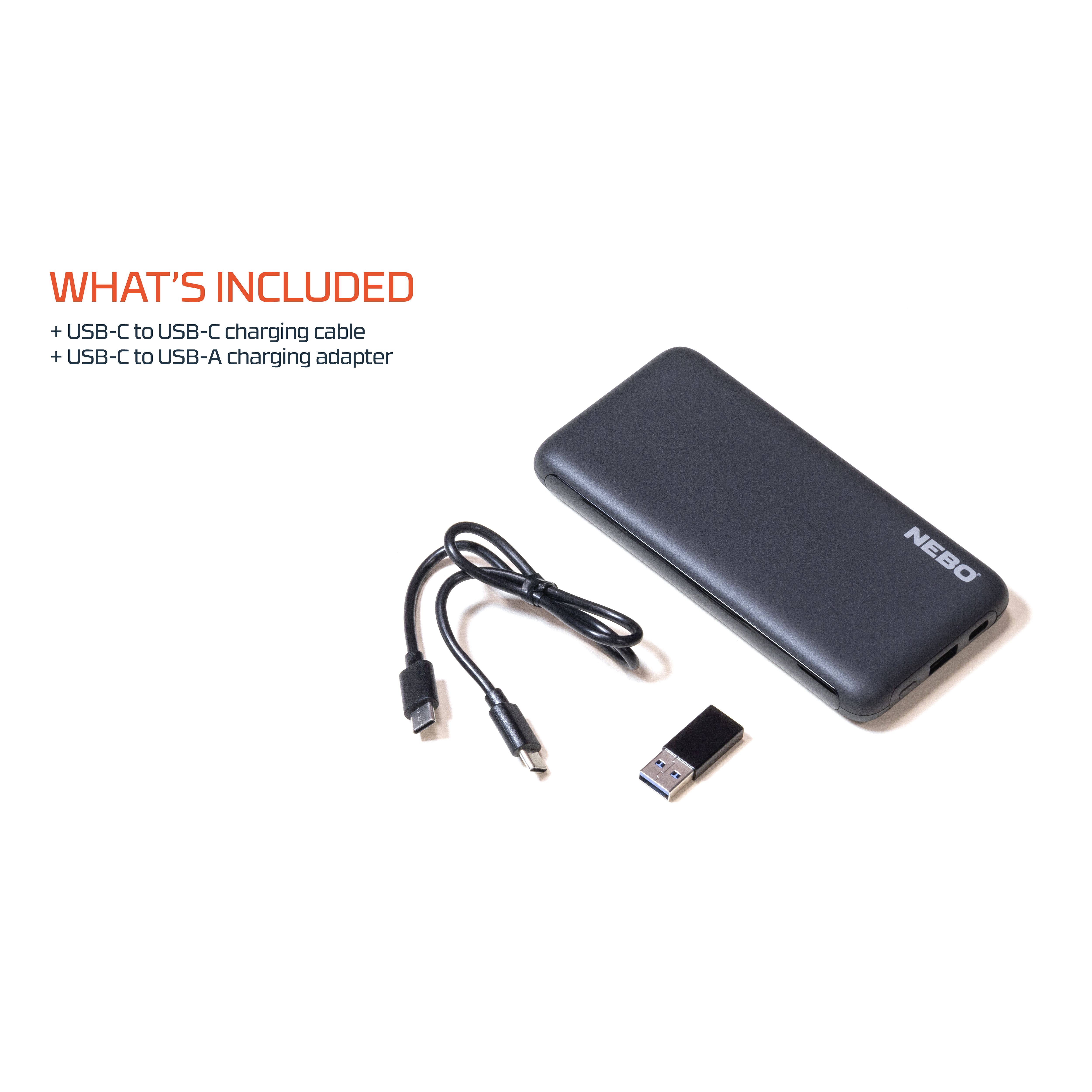 Nebo Black Portable Power bank 10000mAh