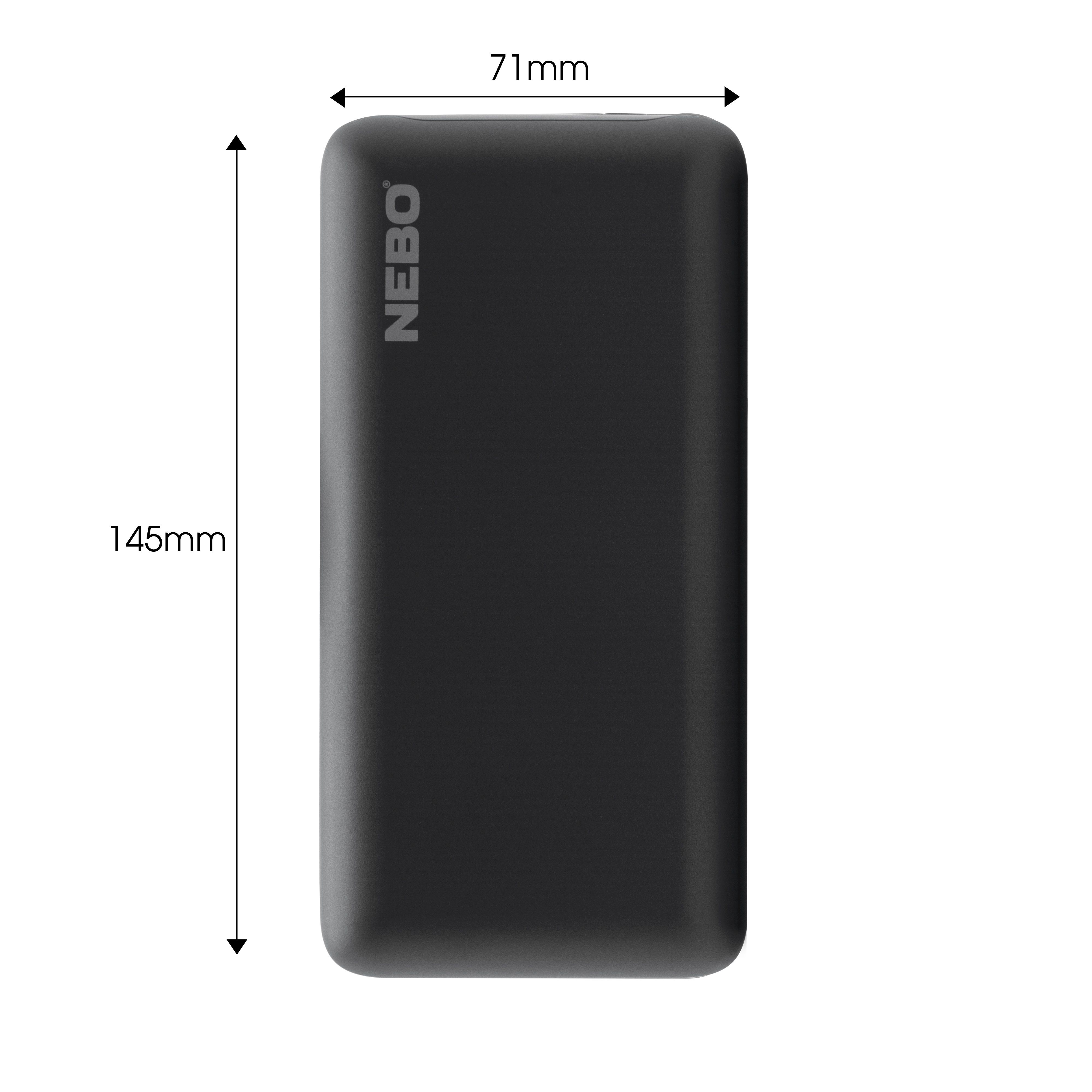 Nebo Black Portable Power bank 20000mAh