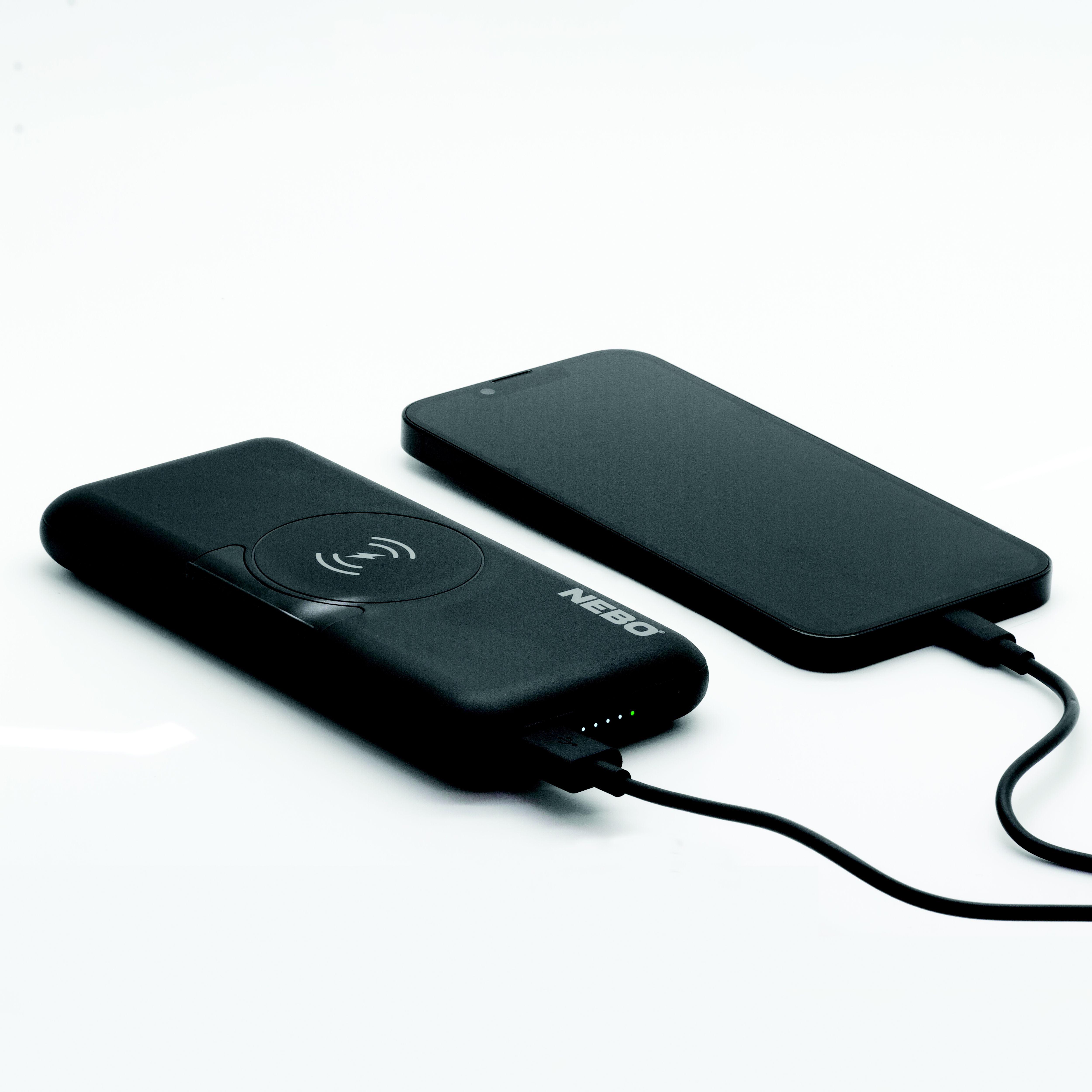 Nebo Black Portable Wireless Power bank 10000mAh