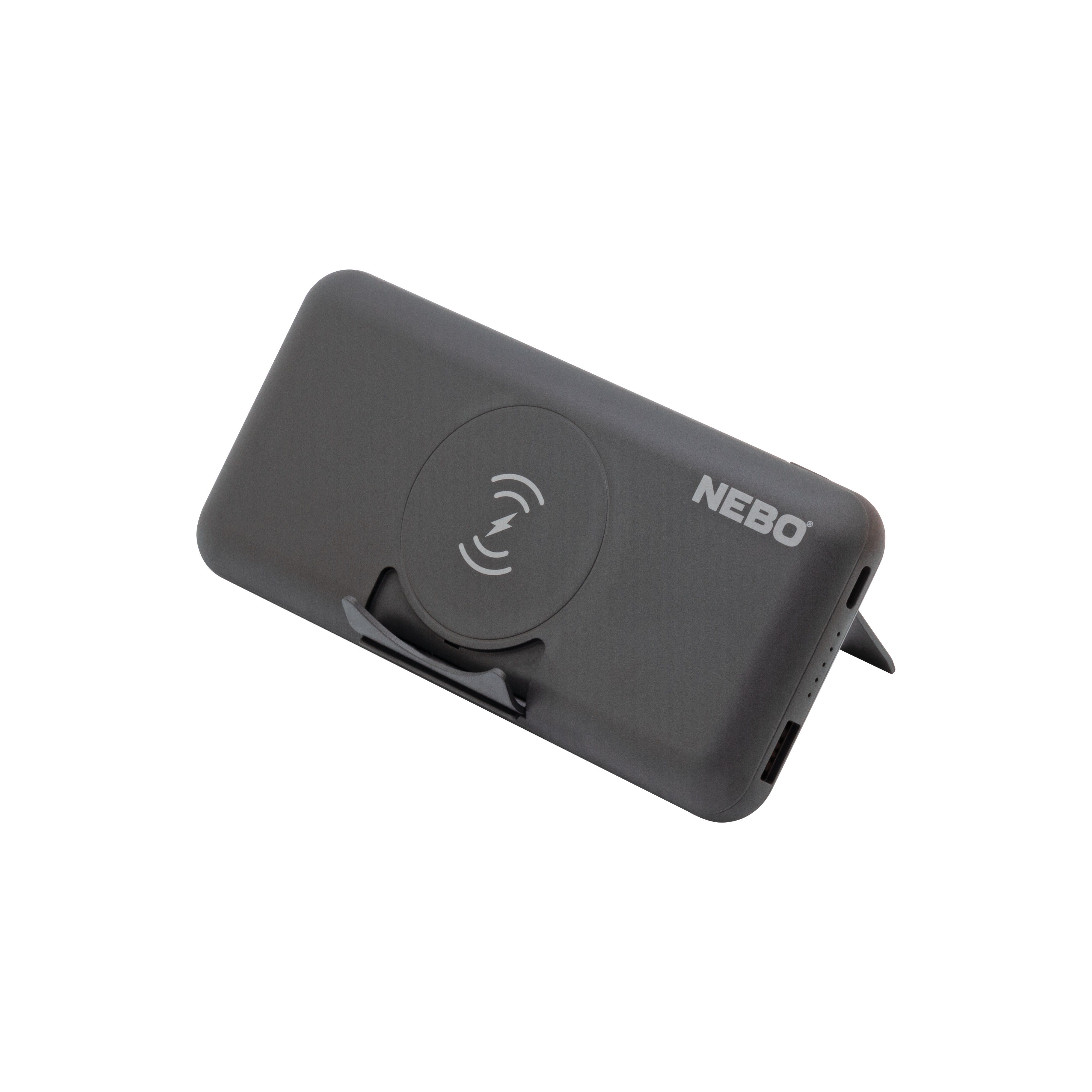 Nebo Black Portable Wireless Power bank 10000mAh