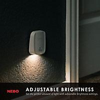 Nebo White LED Sensor night light, Pack of 3