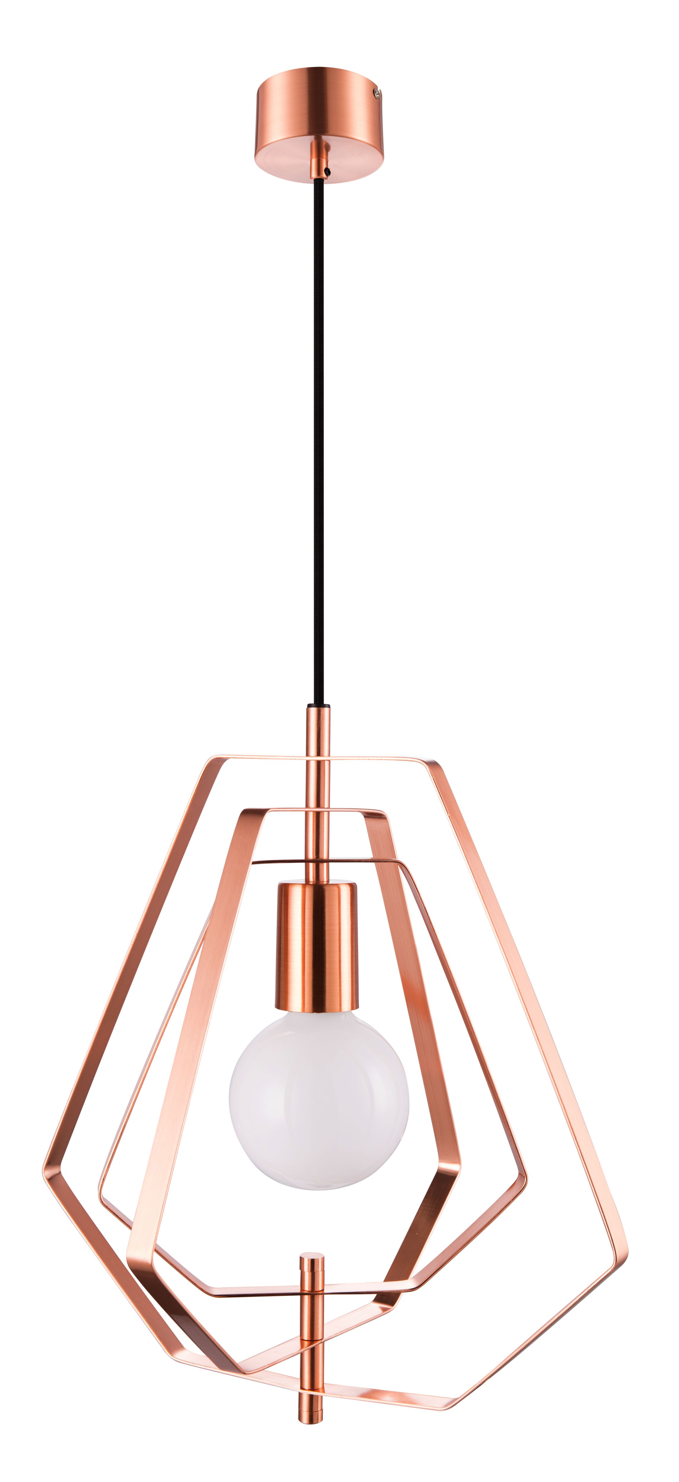 Nedoki Copper effect Pendant ceiling light, (Dia)350mm