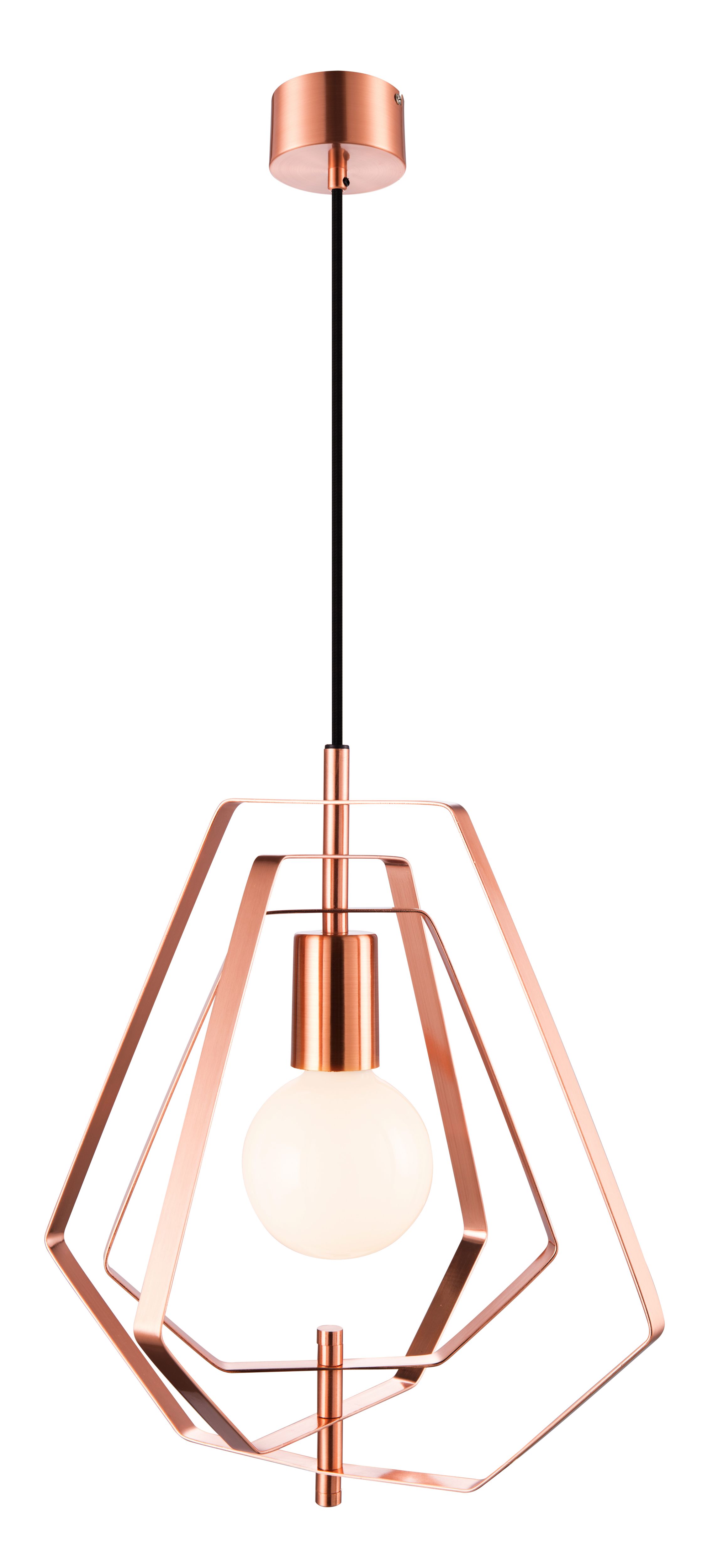 Nedoki Copper effect Pendant ceiling light, (Dia)350mm