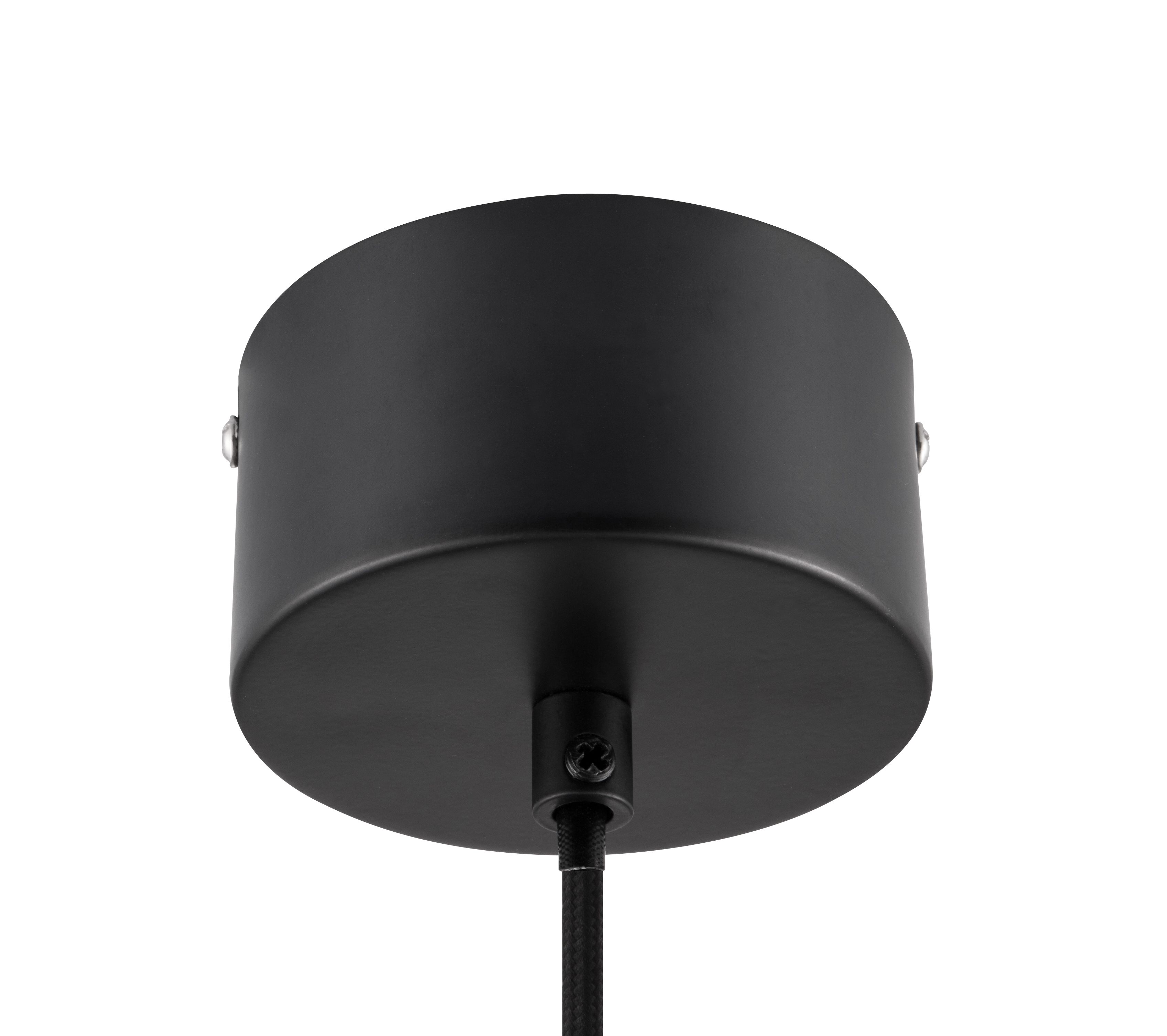 Nedoki Matt Black Pendant ceiling light, (Dia)350mm