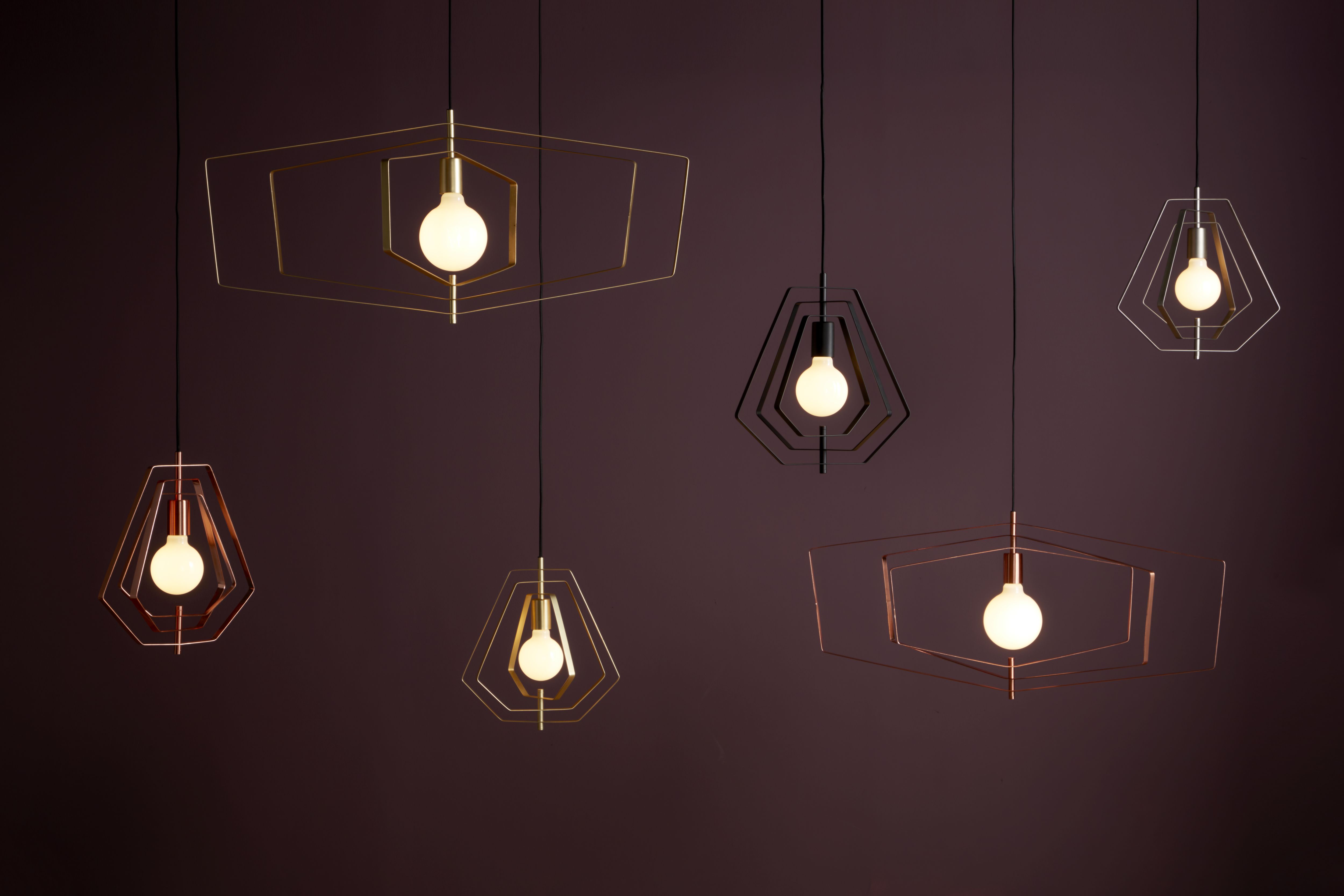 Nedoki Silver effect Pendant ceiling light, (Dia)350mm