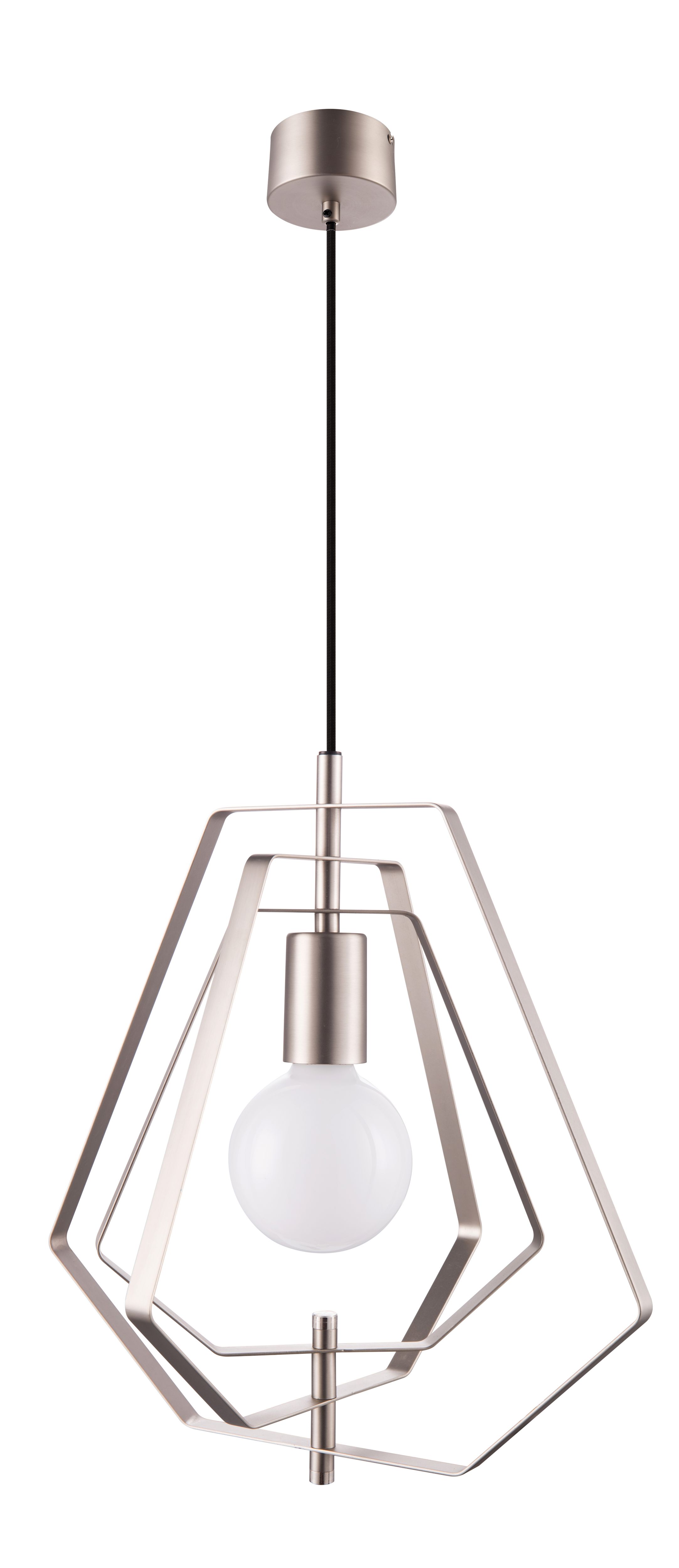 Nedoki Silver effect Pendant ceiling light, (Dia)350mm