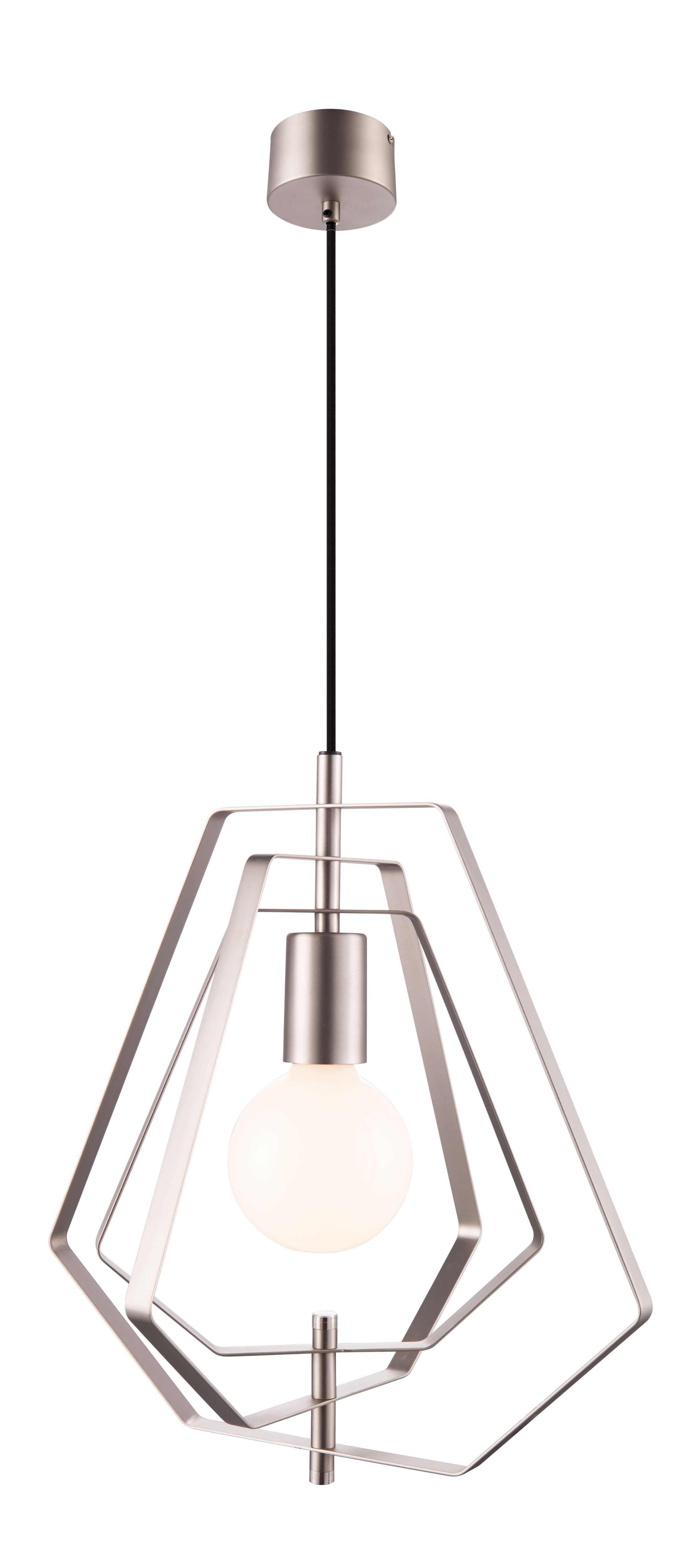 Nedoki Silver effect Pendant ceiling light, (Dia)350mm