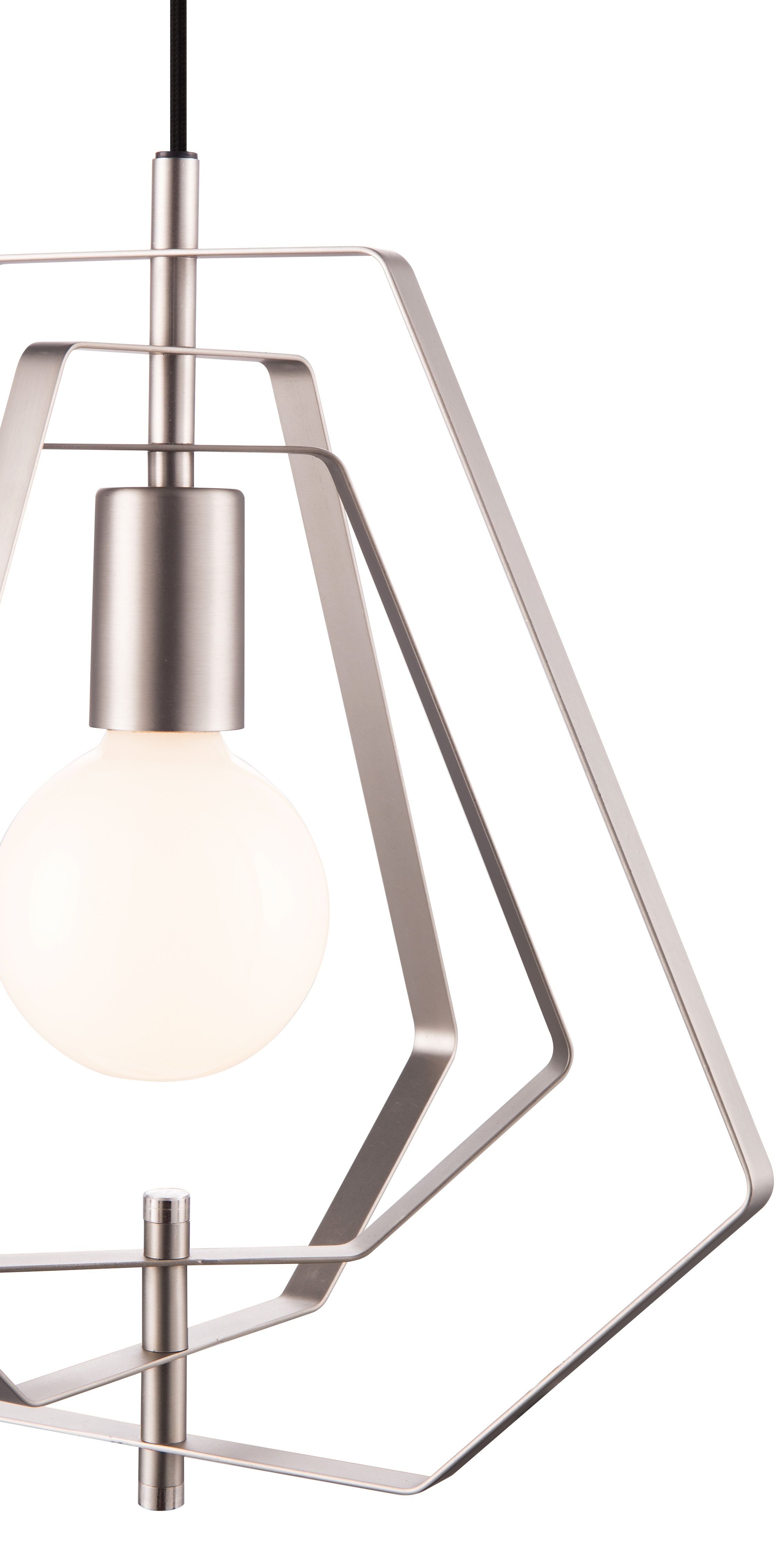Nedoki Silver effect Pendant ceiling light, (Dia)350mm
