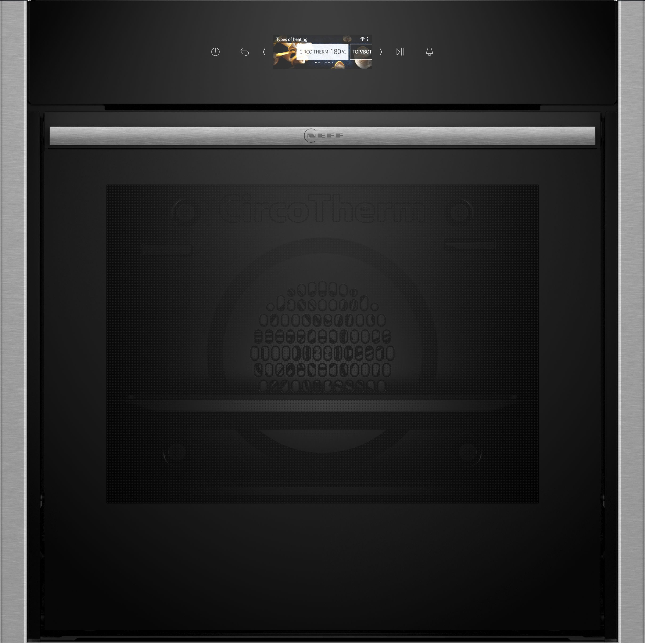Neff B54CR31N0B Built-in Single electric multifunction Oven - Black & stainess steel
